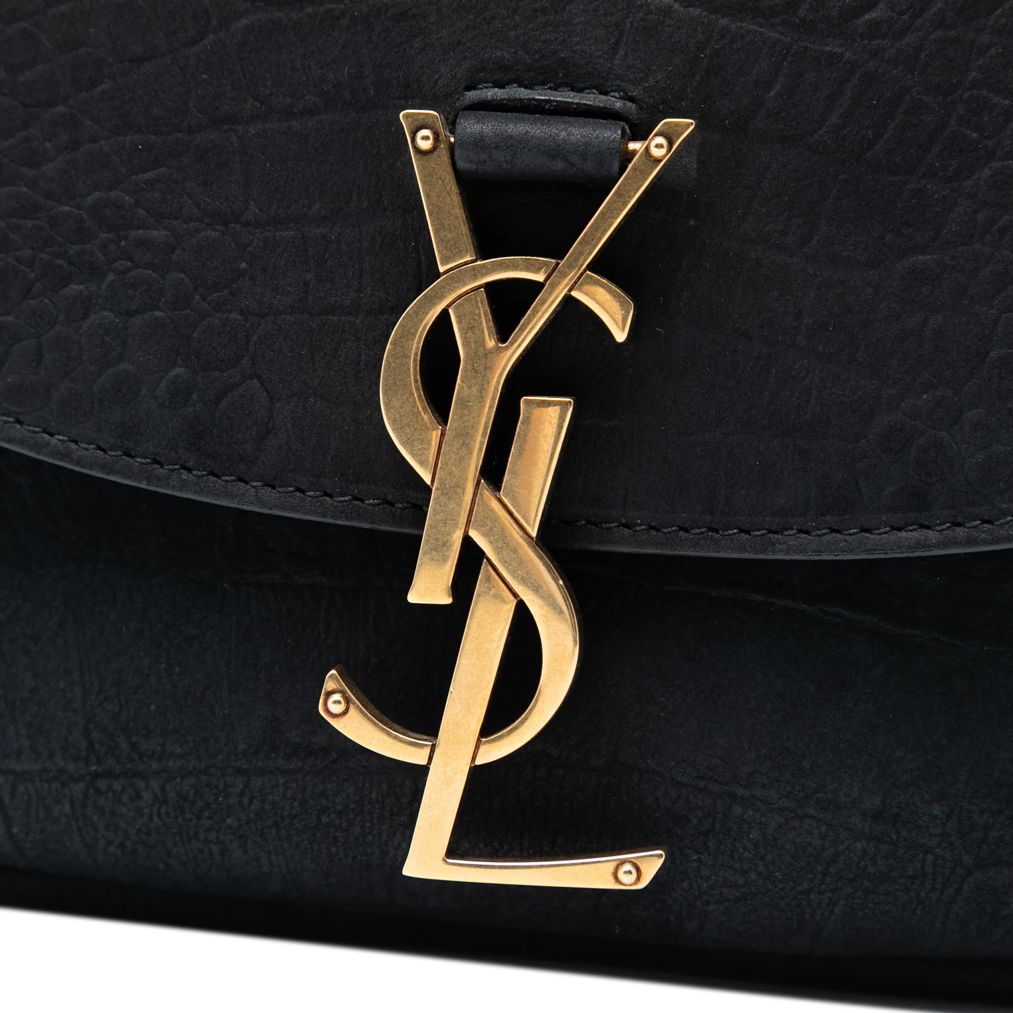 Kaia Shoulder Bag Crocodile Embossed Leather Medium - Image 6