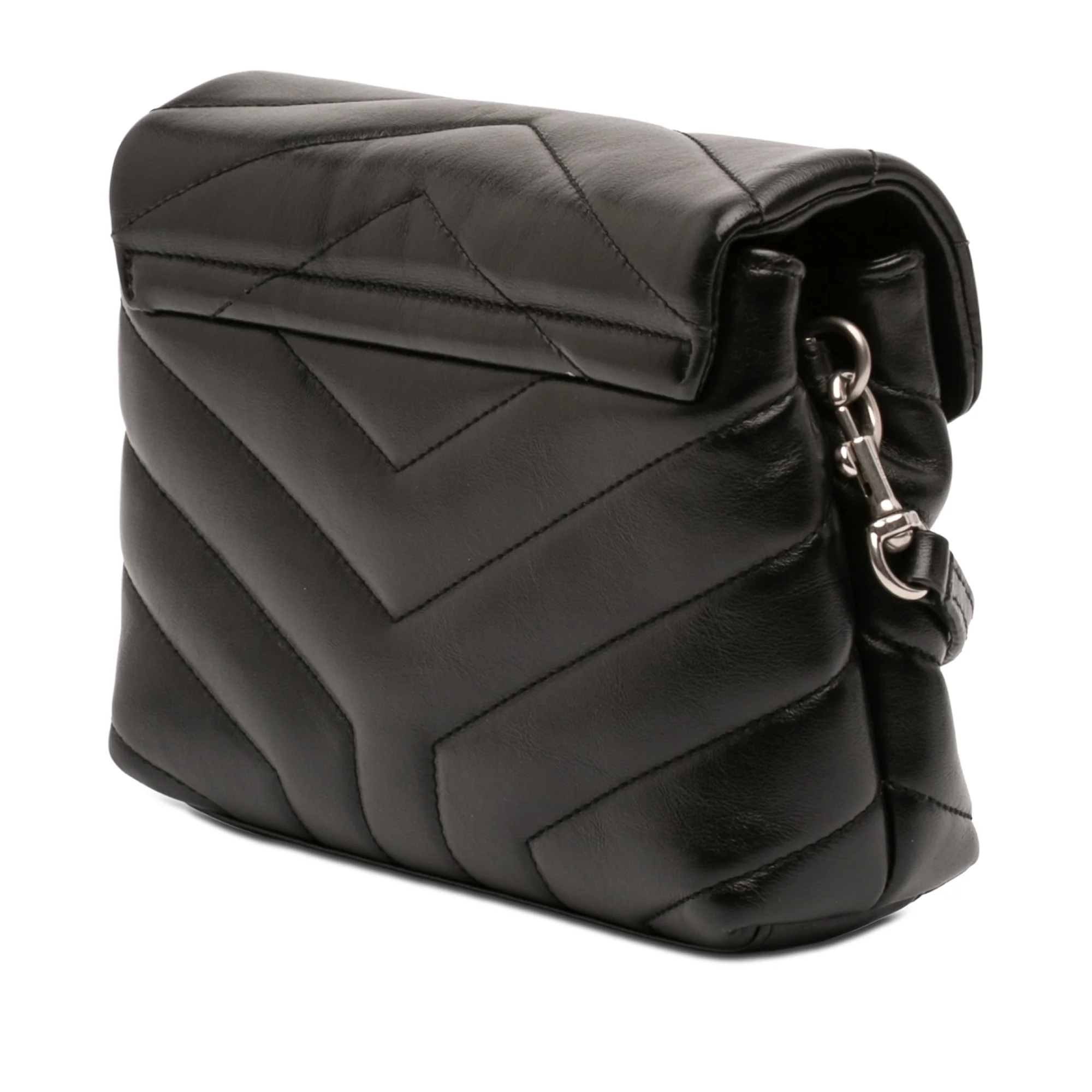 Loulou Shoulder Bag Matelasse Chevron Leather Toy - Image 2