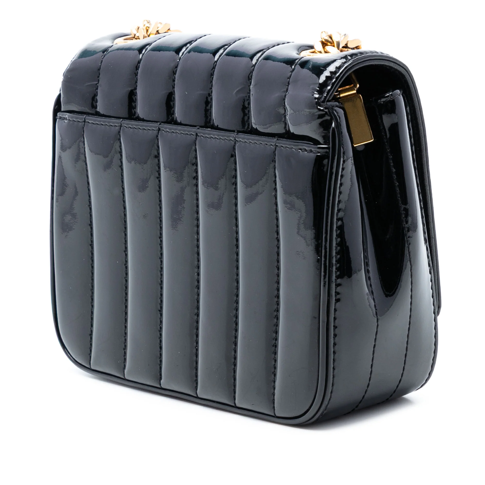 Vicky Crossbody Bag Vertical Quilted Patent Small - Image 2