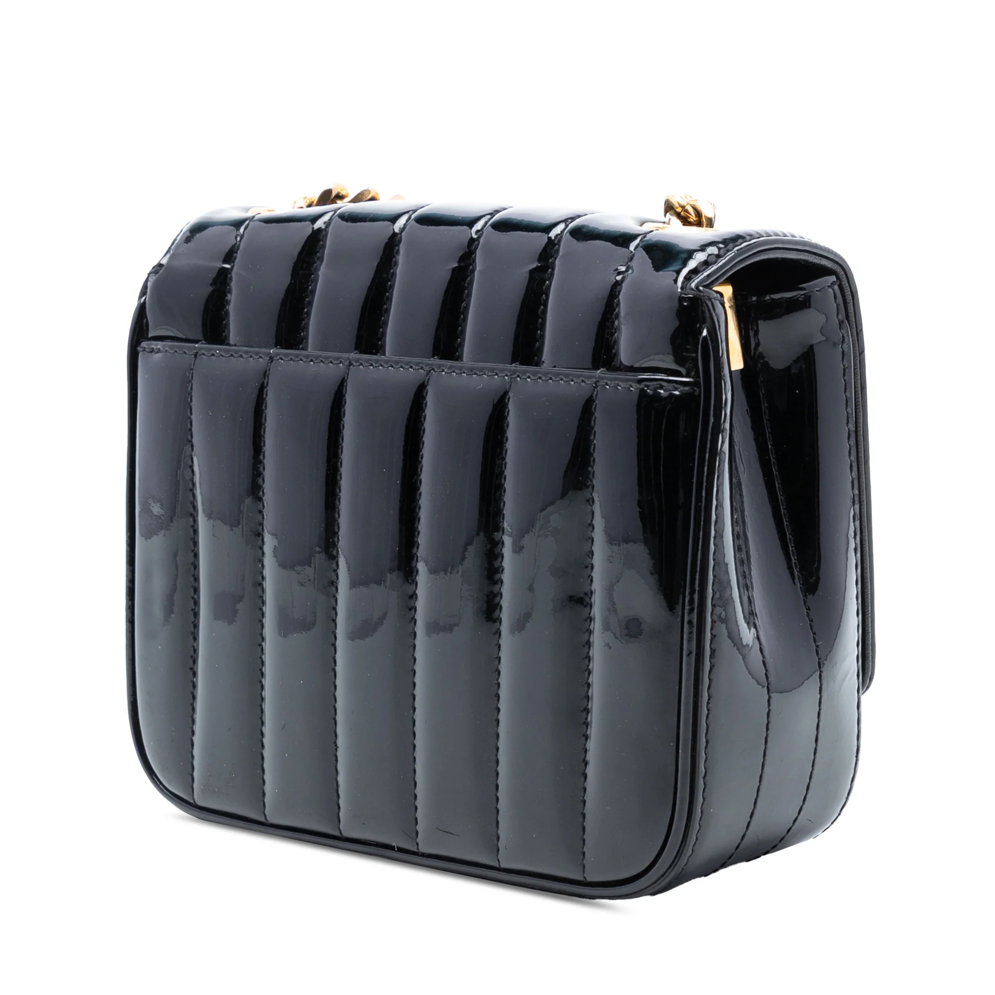 Vicky Crossbody Bag Vertical Quilted Patent Small - Image 2