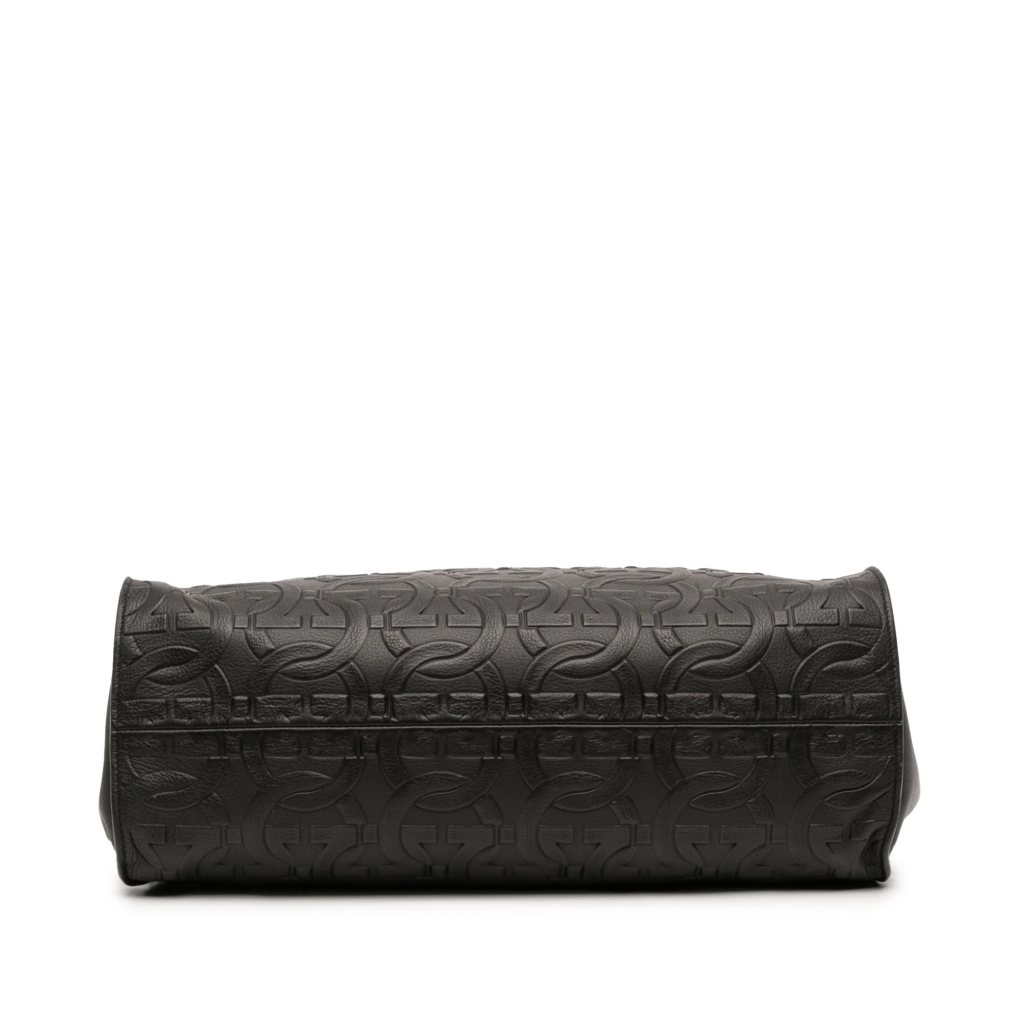 Trifolio Tote Gancini Embossed Leather Large - Image 3