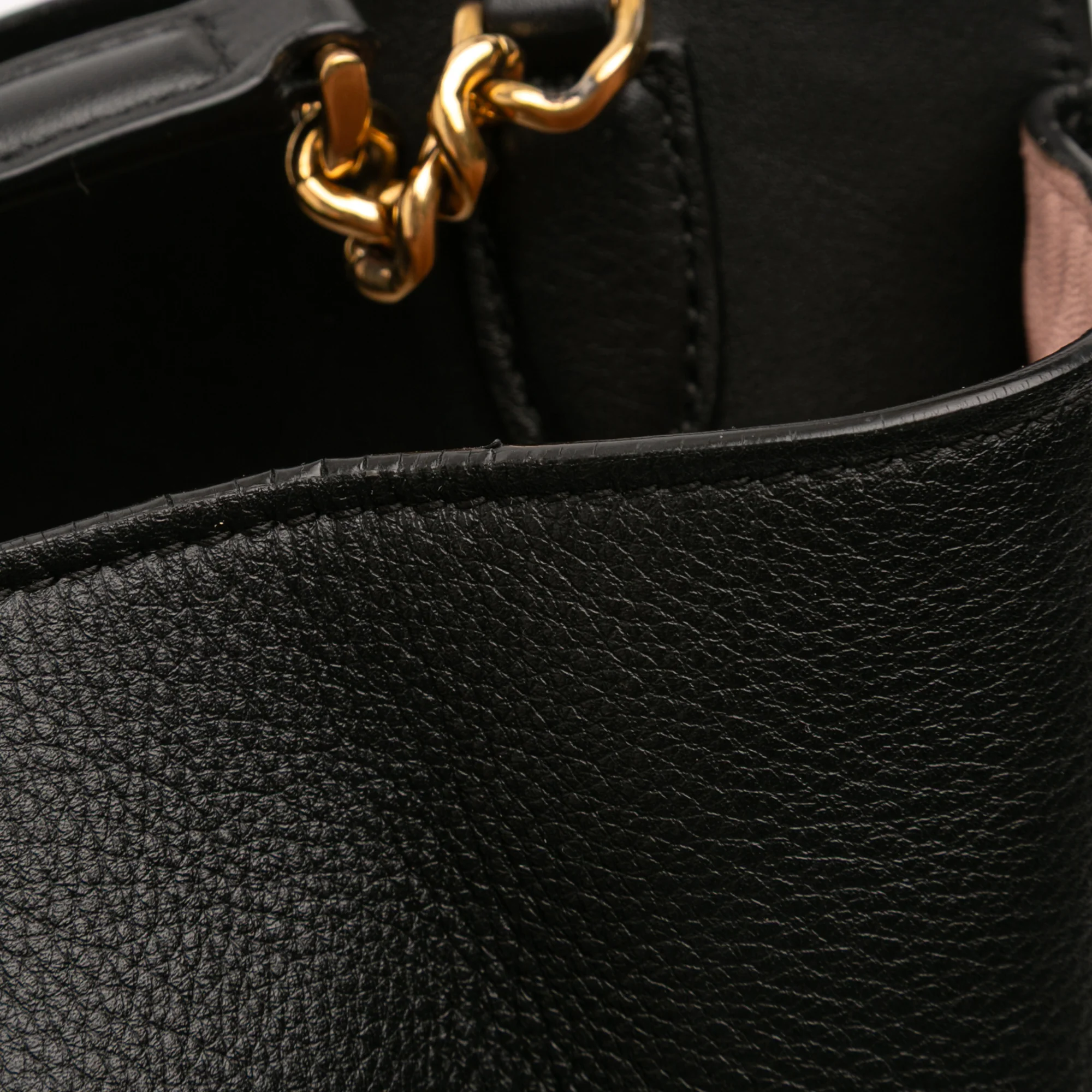 Trifolio Tote Gancini Embossed Leather Large - Image 8