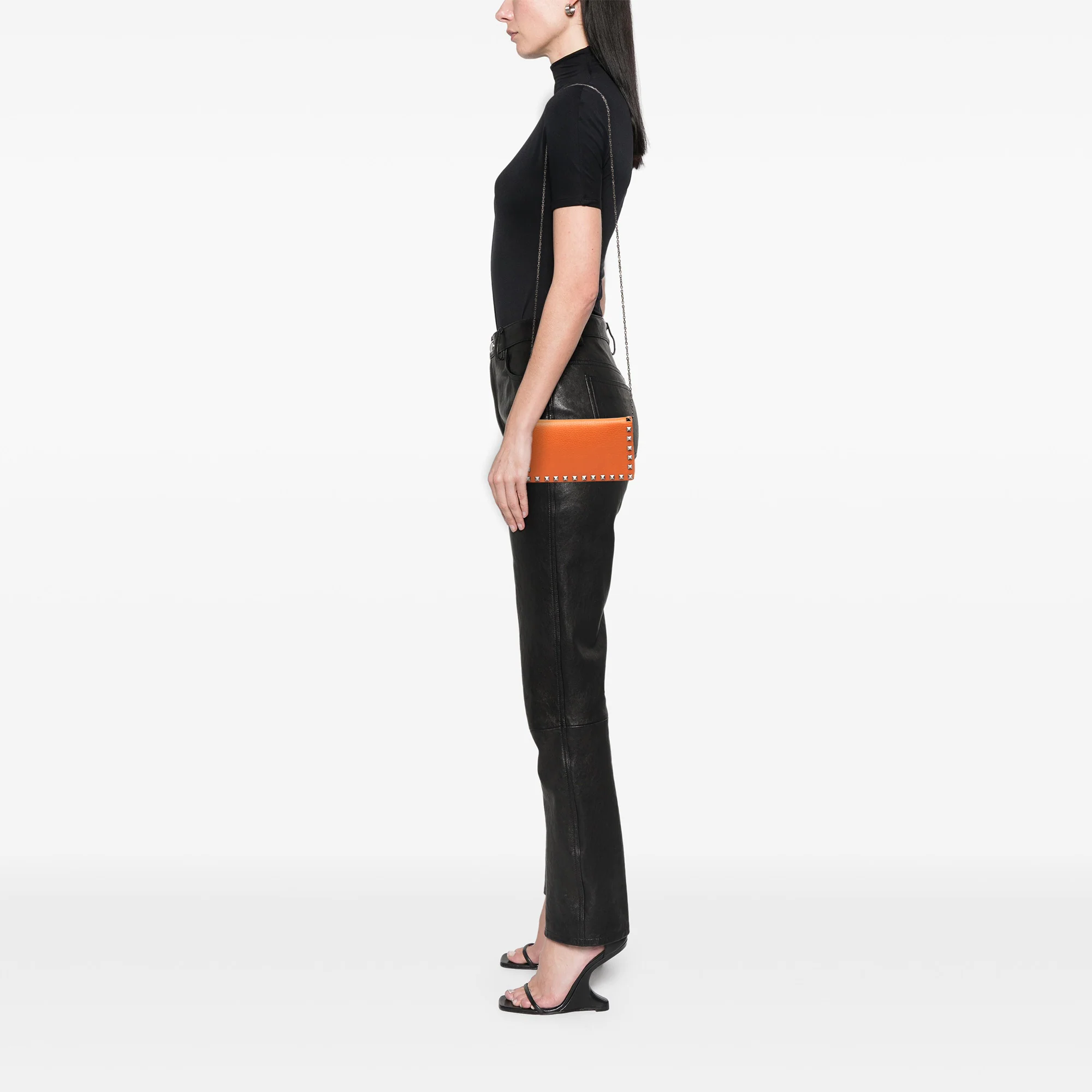 Rockstud Pouch Crossbody Bag Leather Mini - Image 7