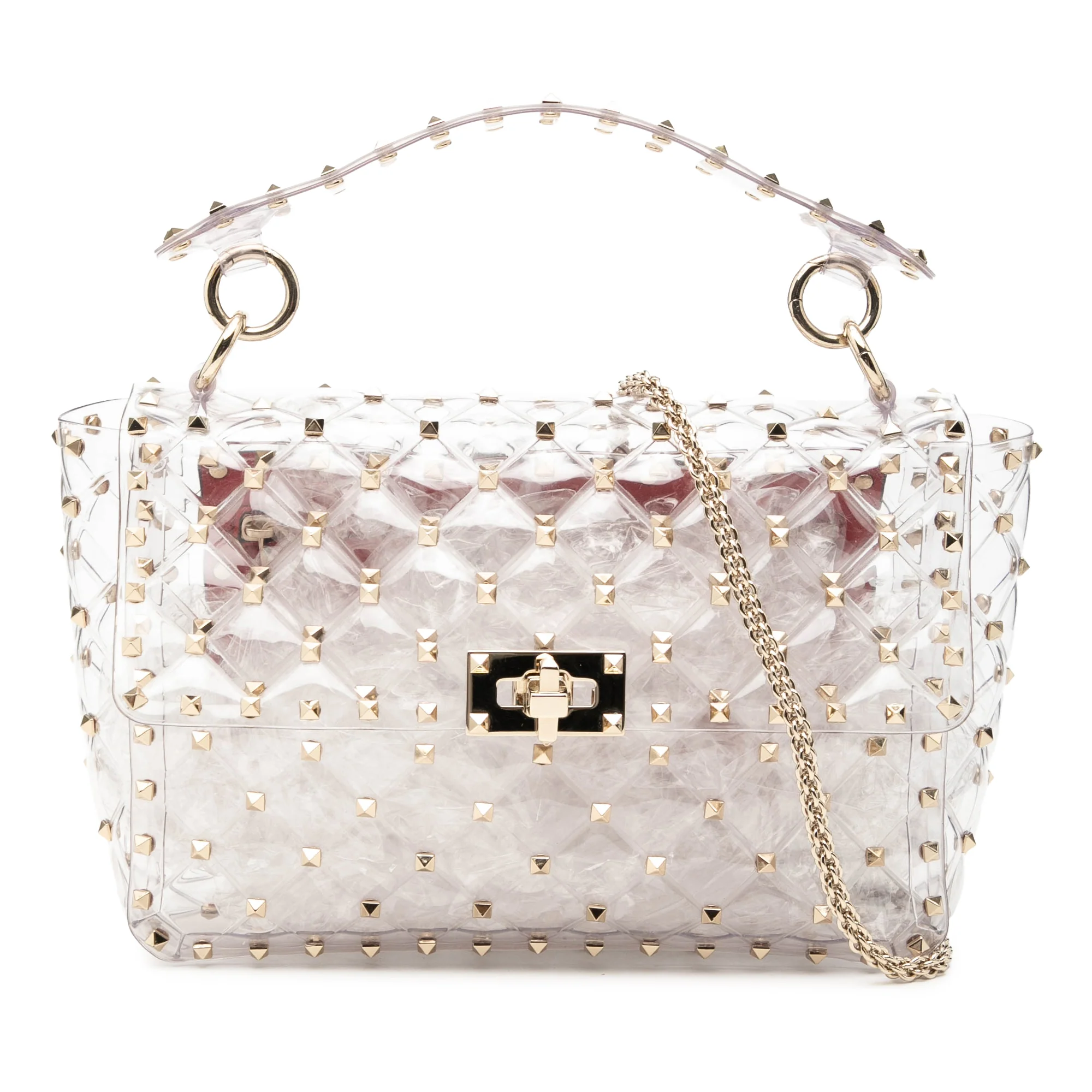 Rockstud Spike Flap Bag Quilted Leather Medium