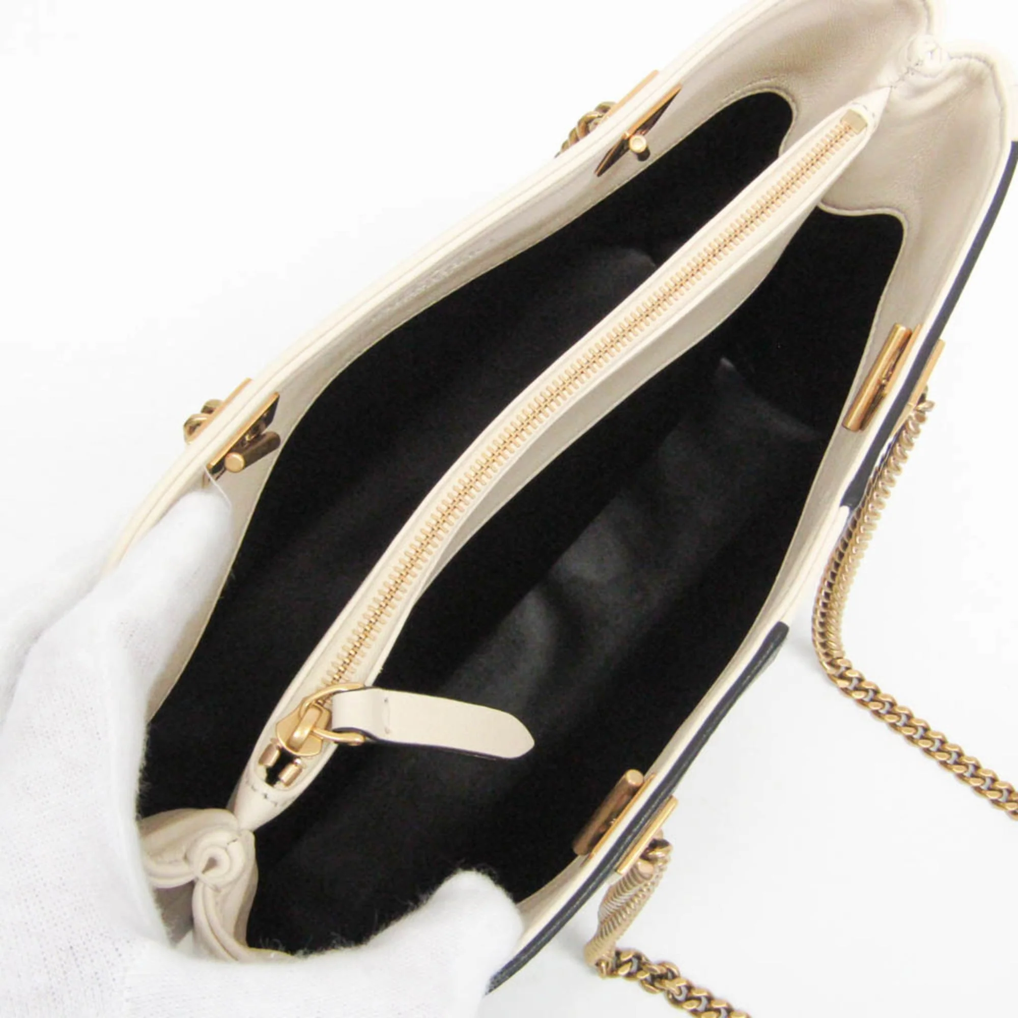 Viva Superstar Chain Tote Leather Medium - Image 3