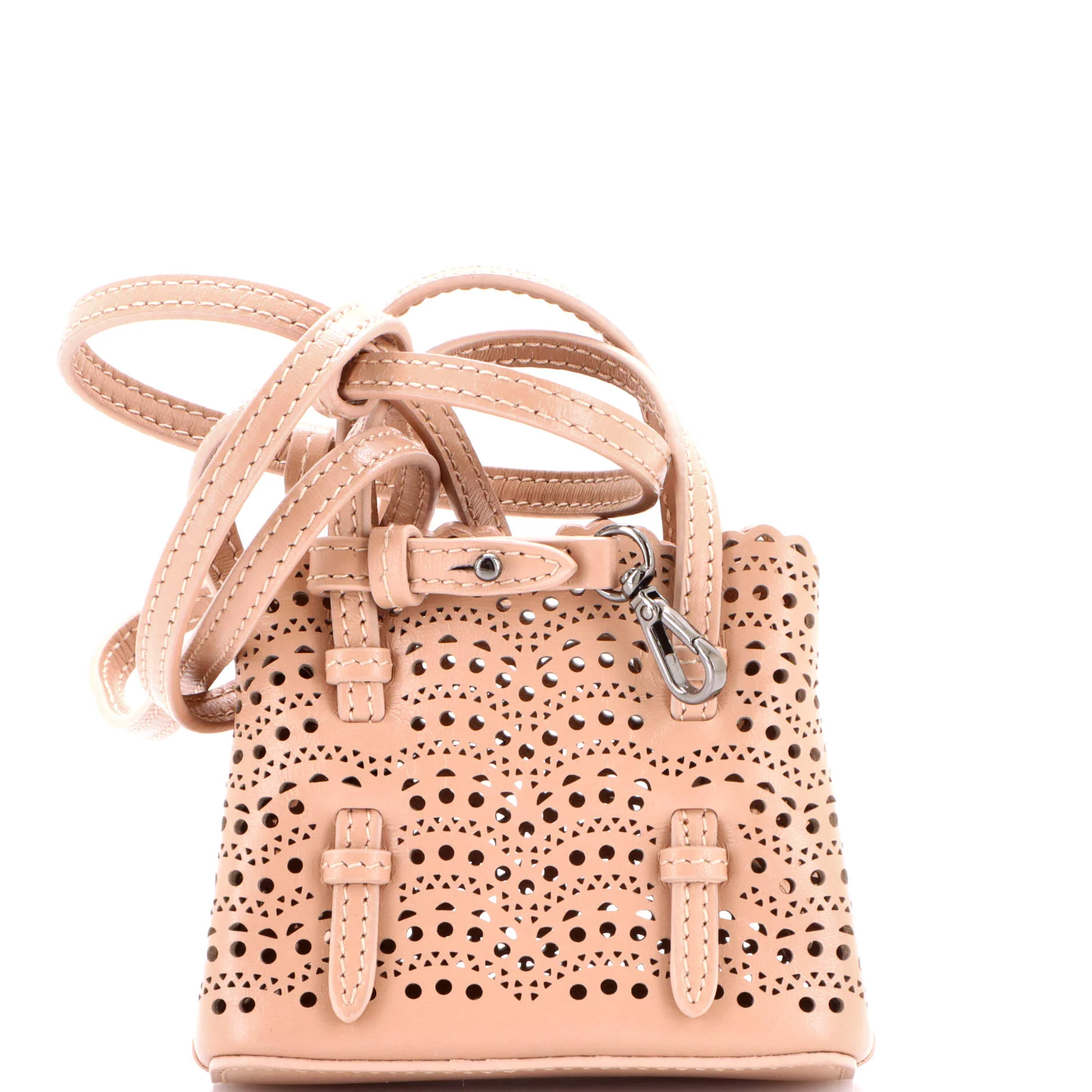 Mina Tote Laser Cut Leather Mini