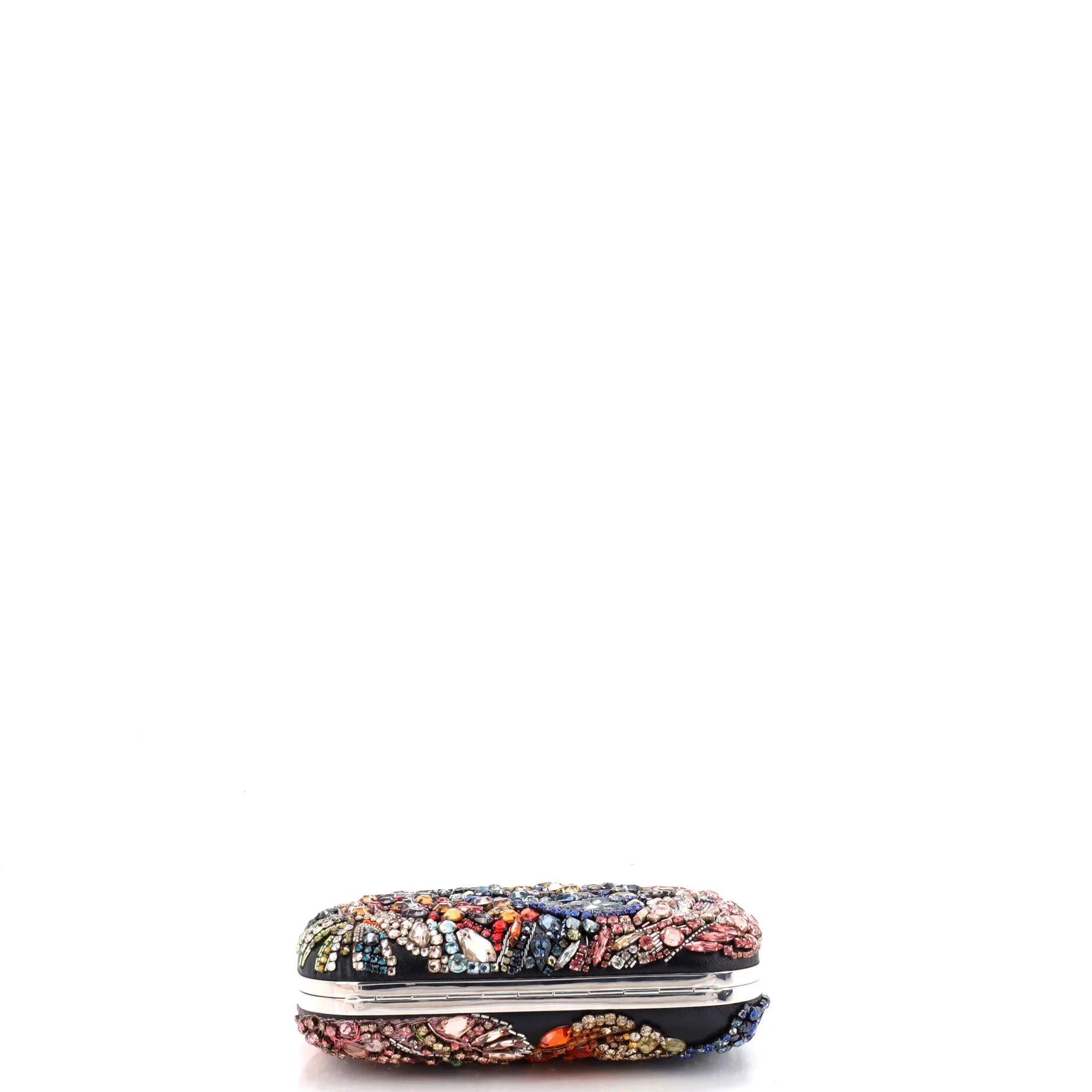 Hieronymus Knuckle Box Clutch Embellished Leather Small - Image 4