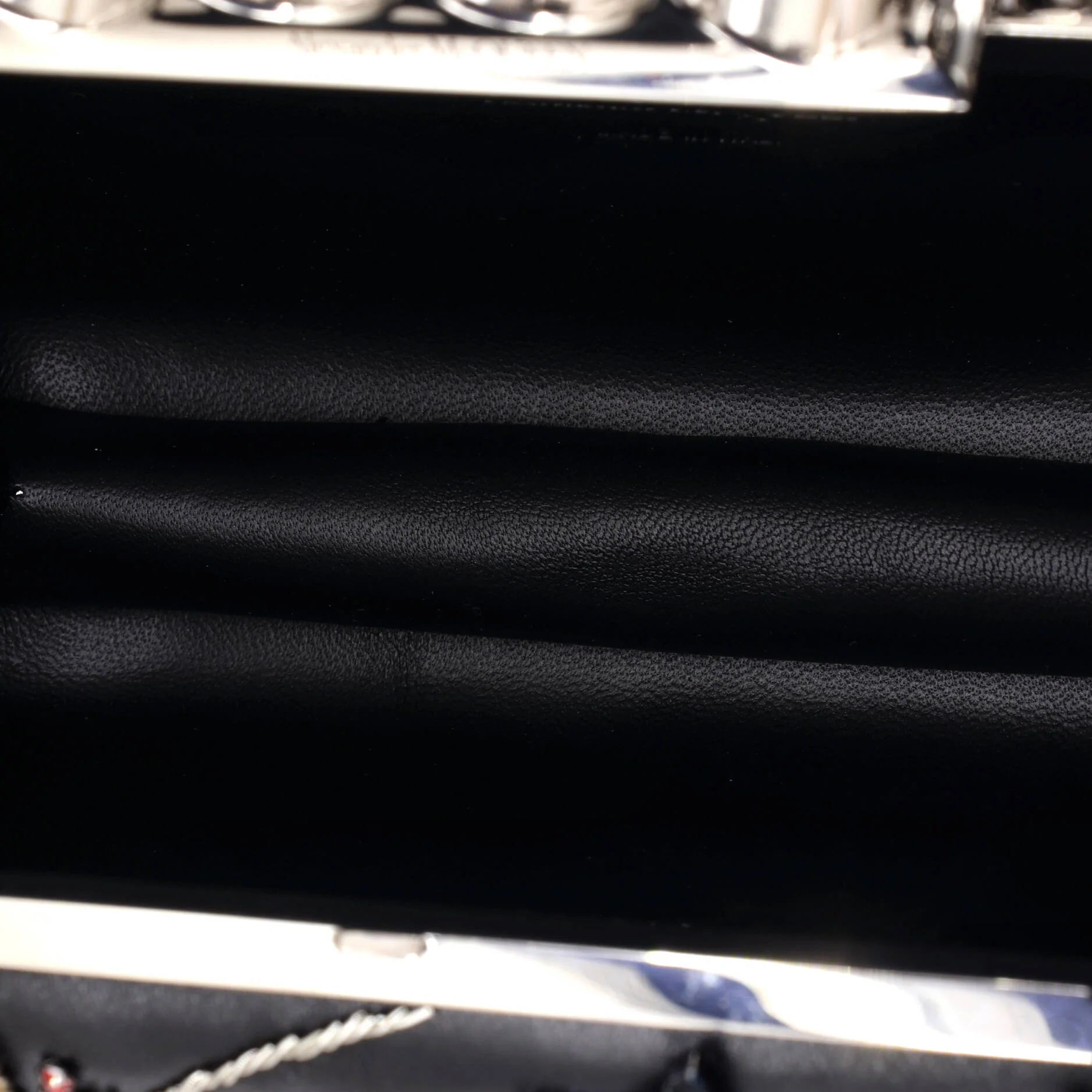 Hieronymus Knuckle Box Clutch Embellished Leather Small - Image 5