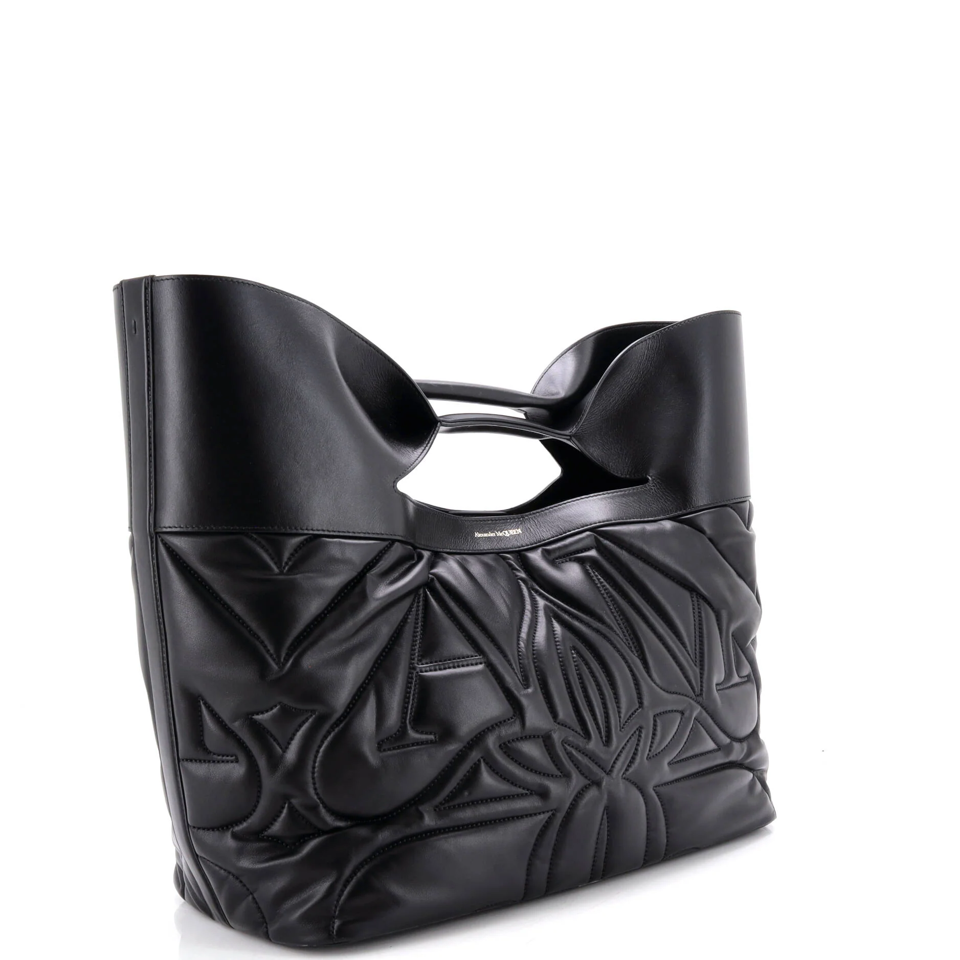 The Bow Bag Quilted Leather Large - Image 3