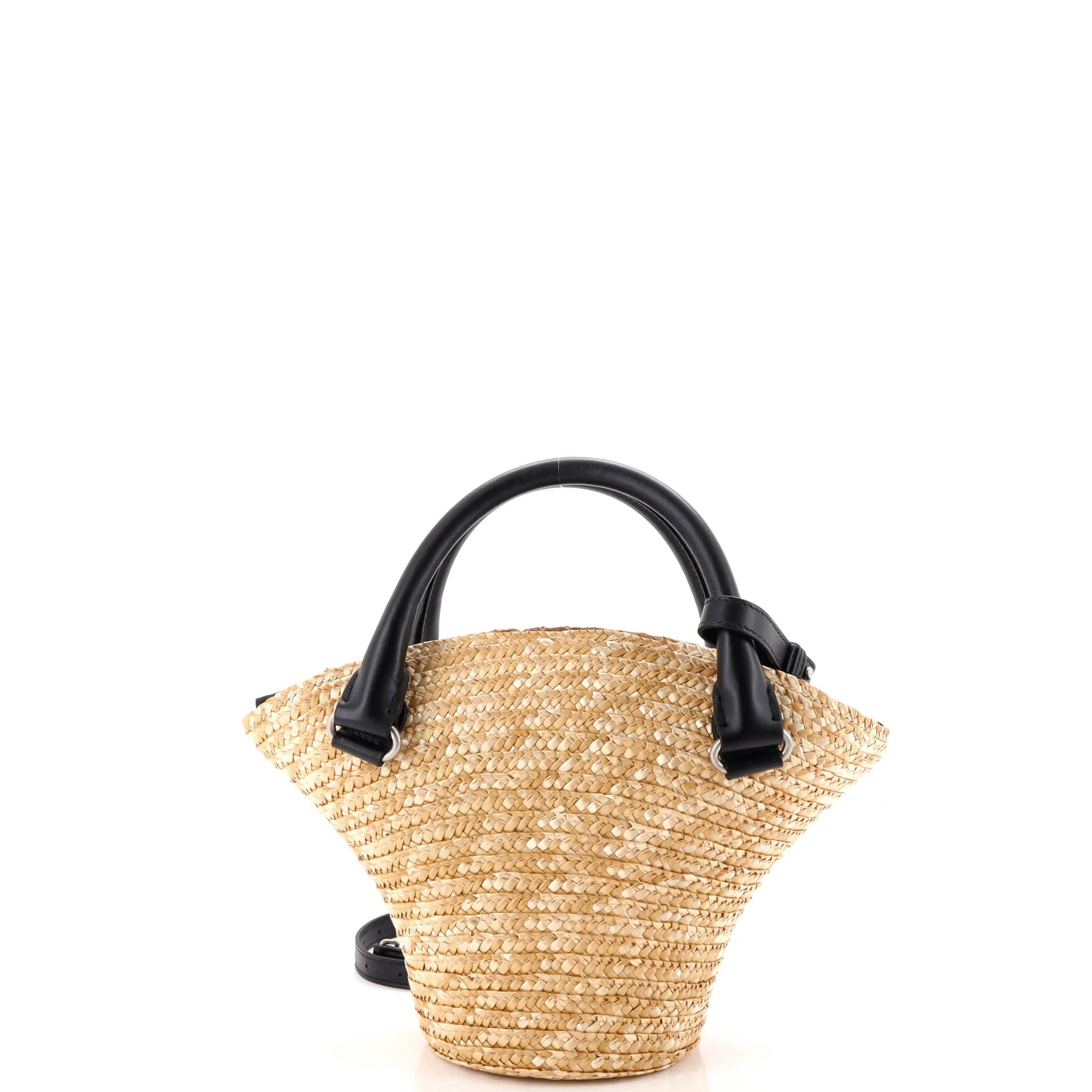 Basket Tote Woven Raffia Small - Image 3