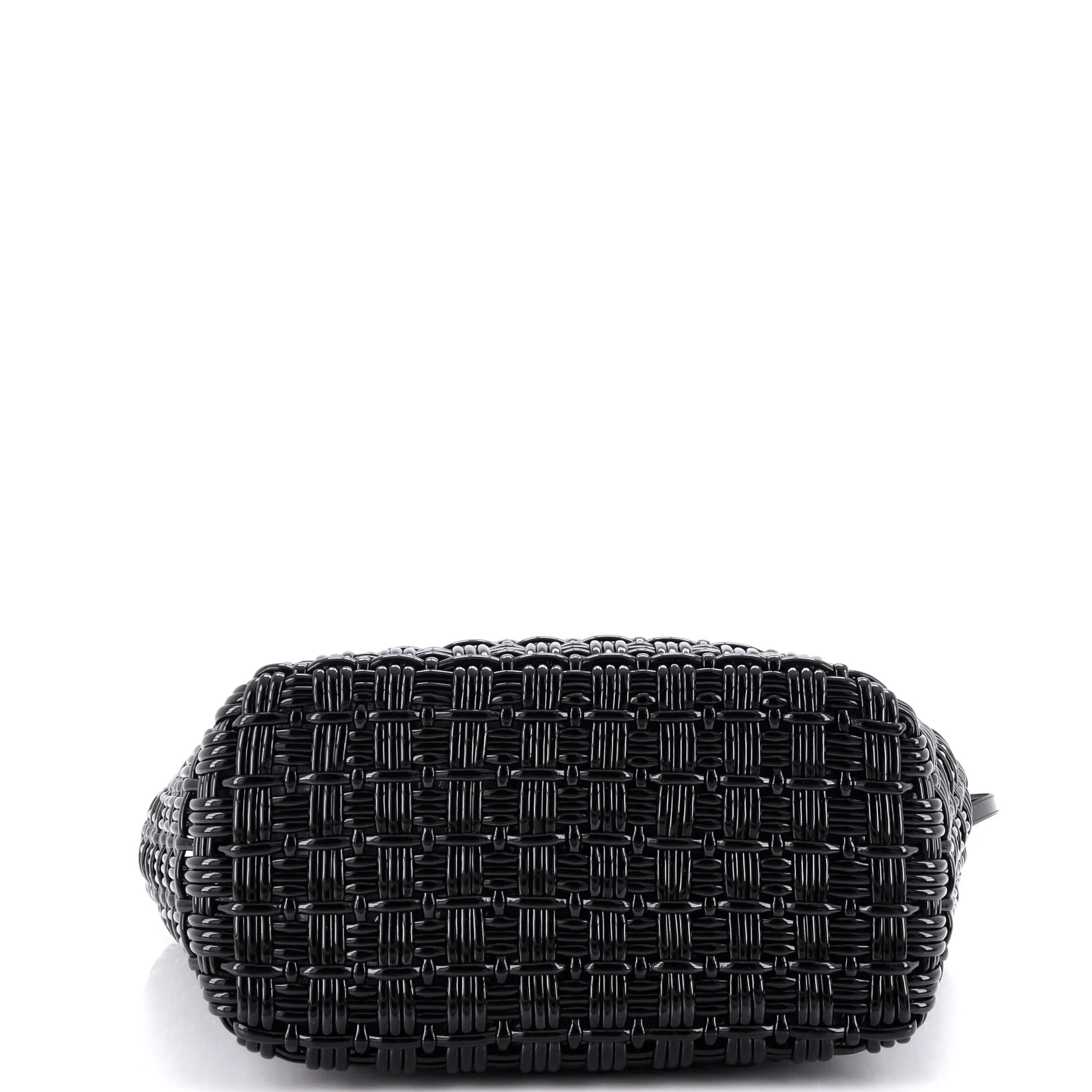Bistro Panier Bag Woven Faux Leather Small - Image 4