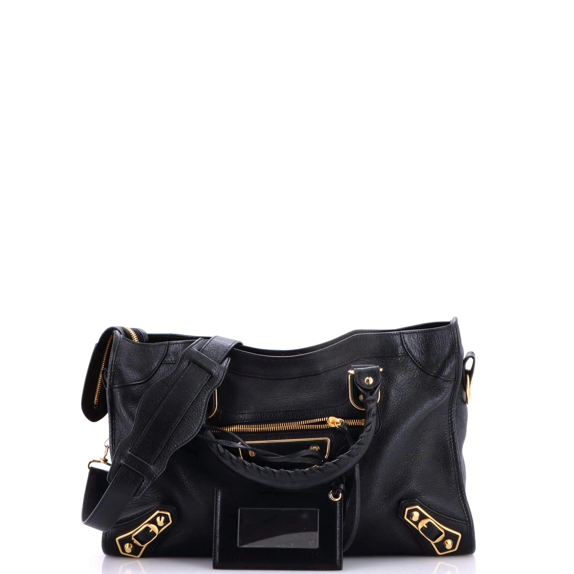 City Classic Metallic Edge Bag Leather Medium - Image 2