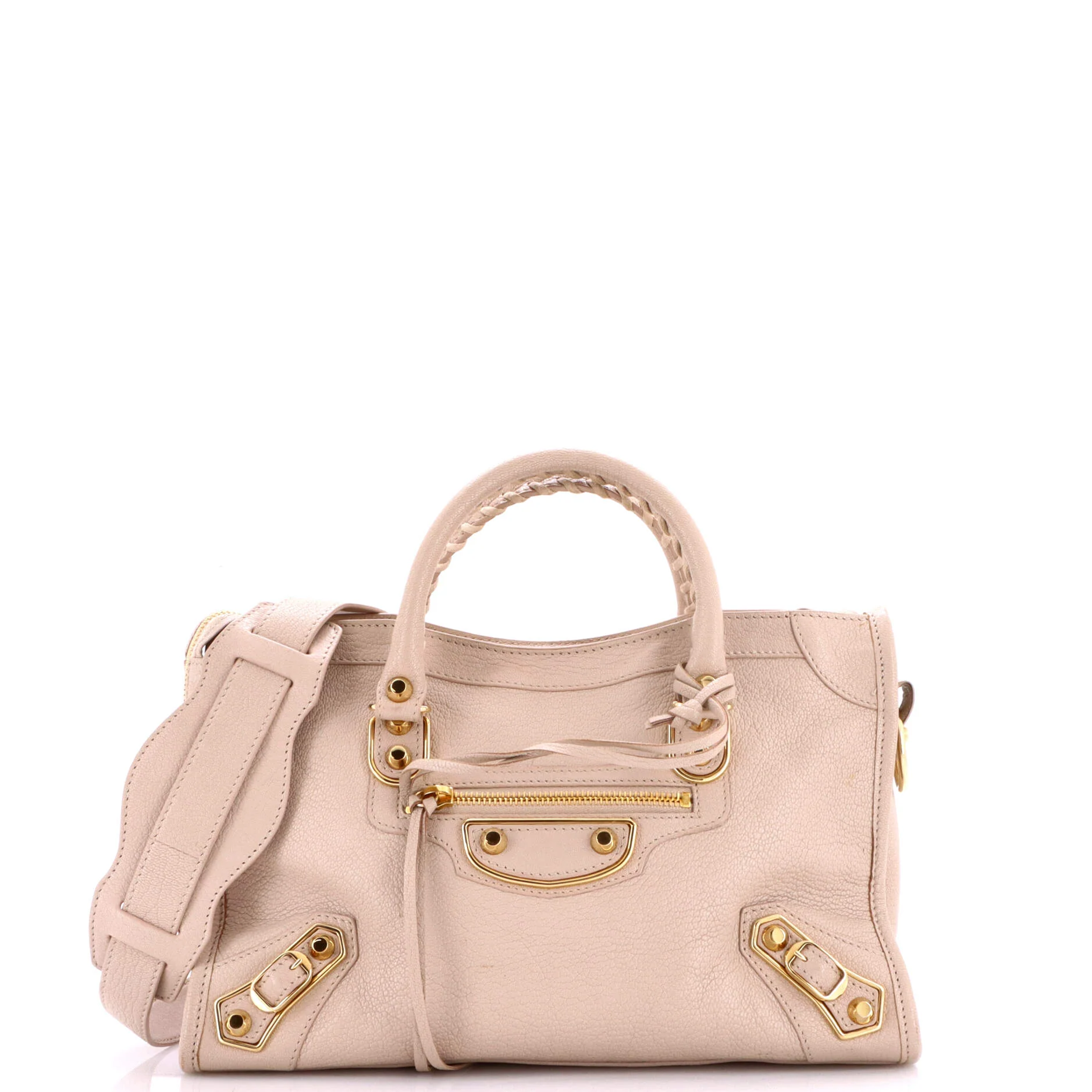 City Classic Metallic Edge Bag Leather Small