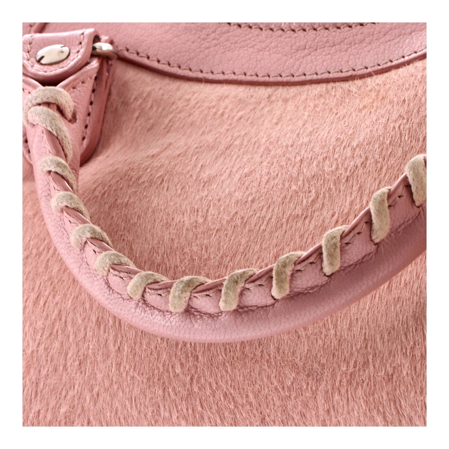 City Classic Studs Bag Pony Hair with Leather Mini - Image 8