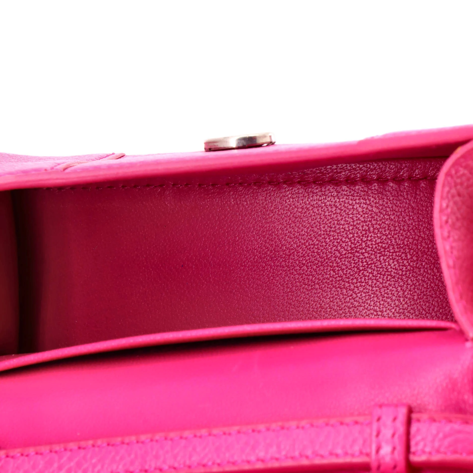 Hourglass Top Handle Bag Leather Mini - Image 5