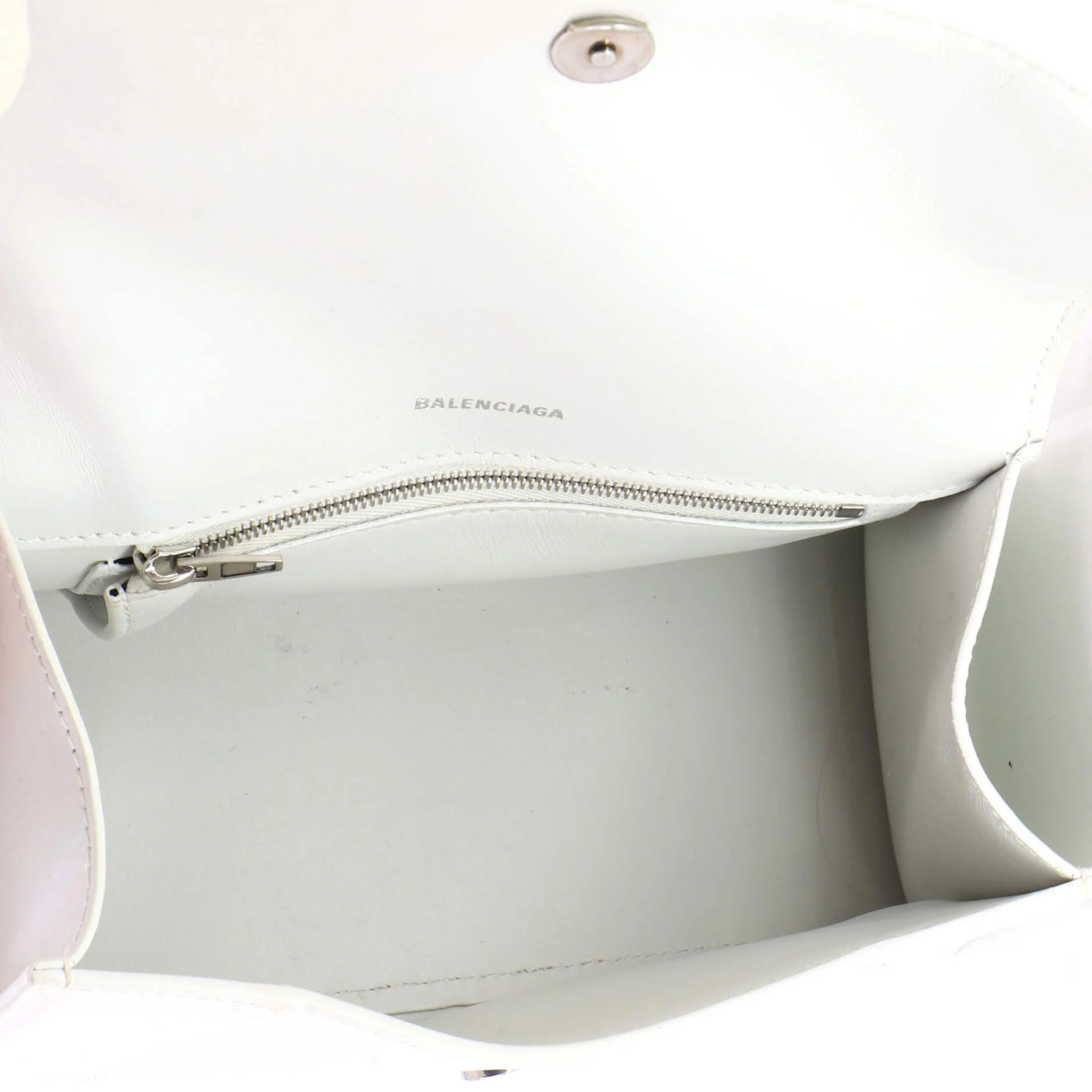 Hourglass Top Handle Bag Leather Small - Image 6