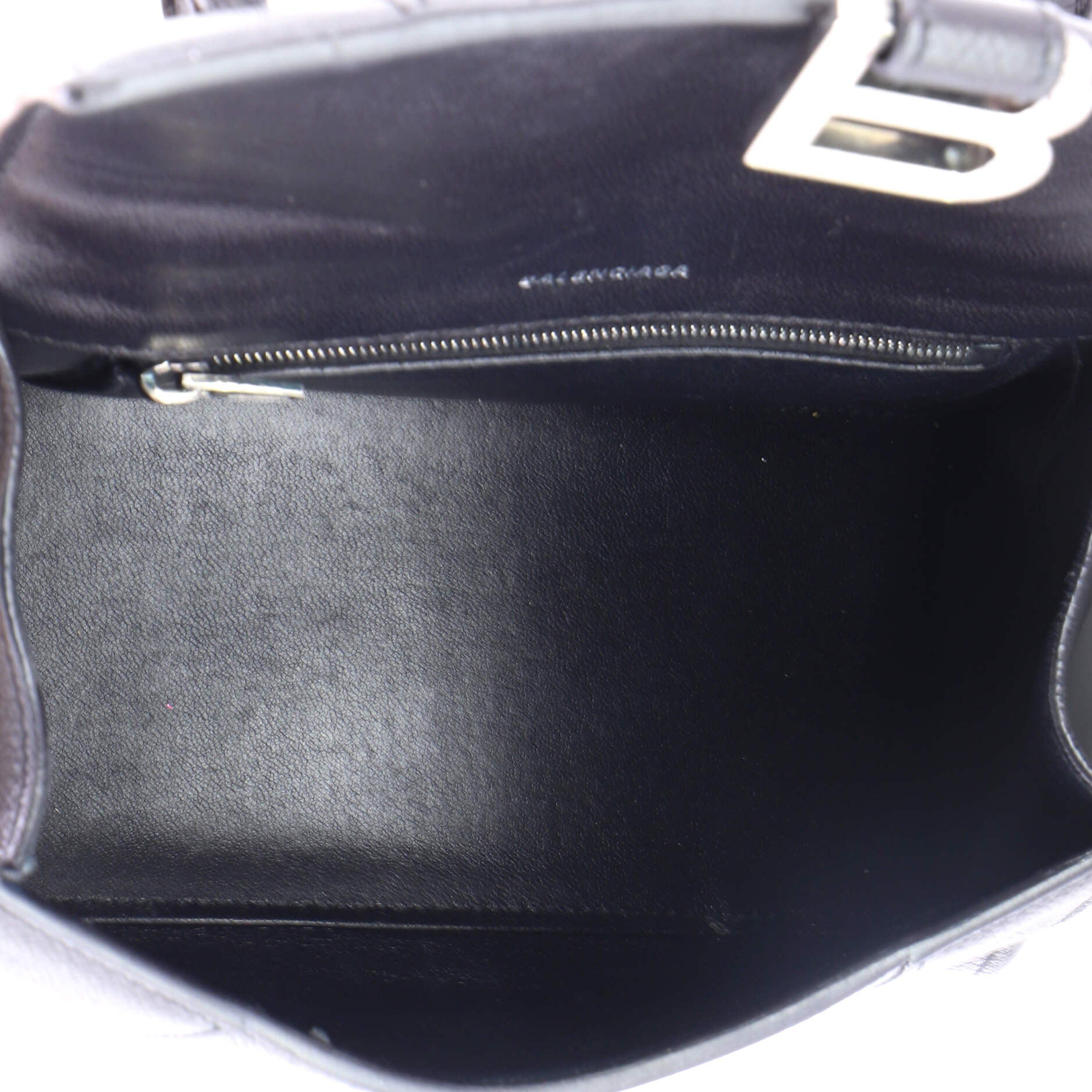 Hourglass Top Handle Bag Leather Small - Image 5