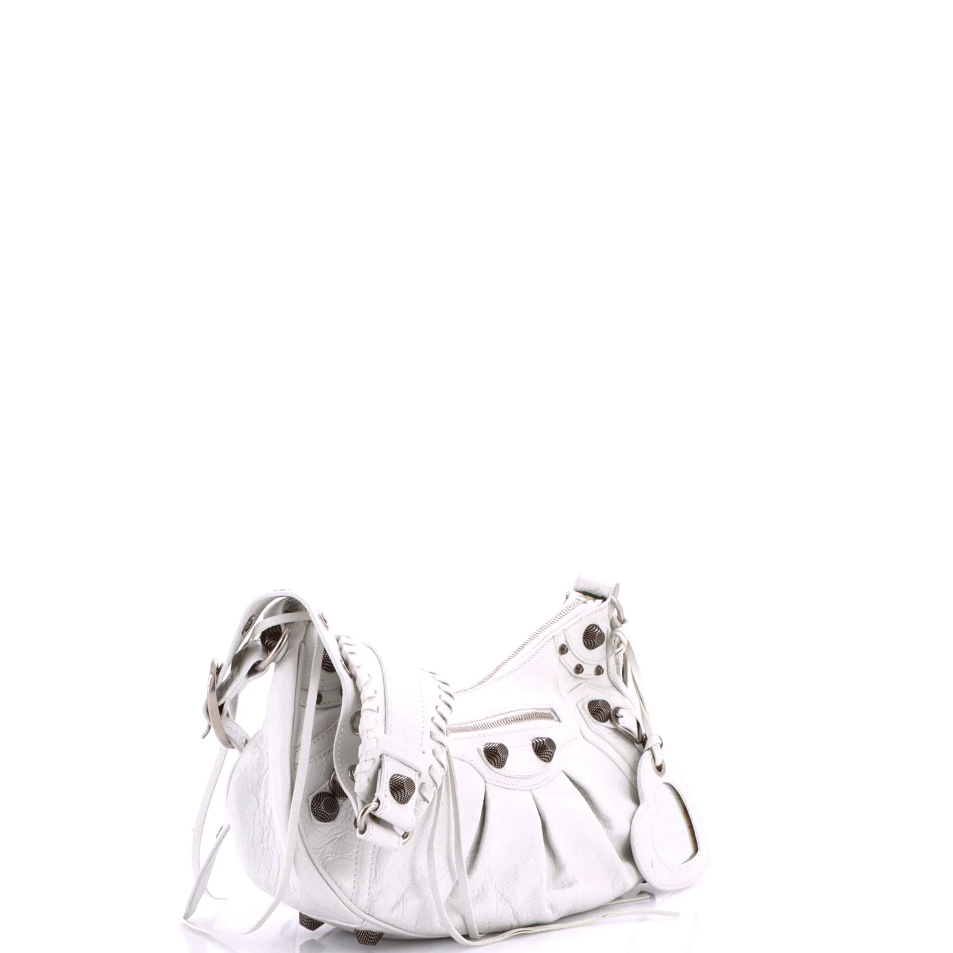 Le Cagole Giant Studs Shoulder Bag Leather Small - Image 2