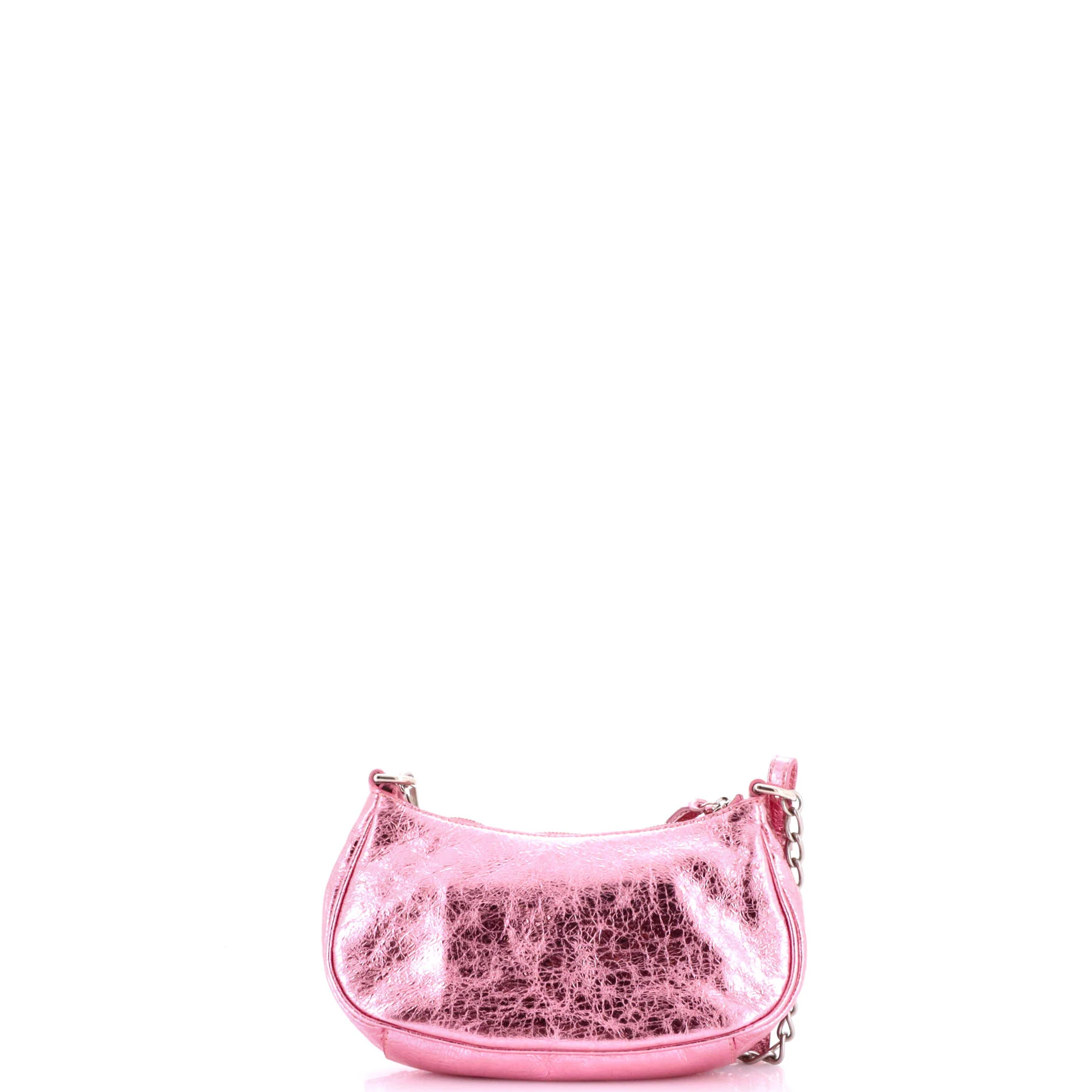 Le Cagole Giant Studs Shoulder Bag Leather with Crystals Mini - Image 3