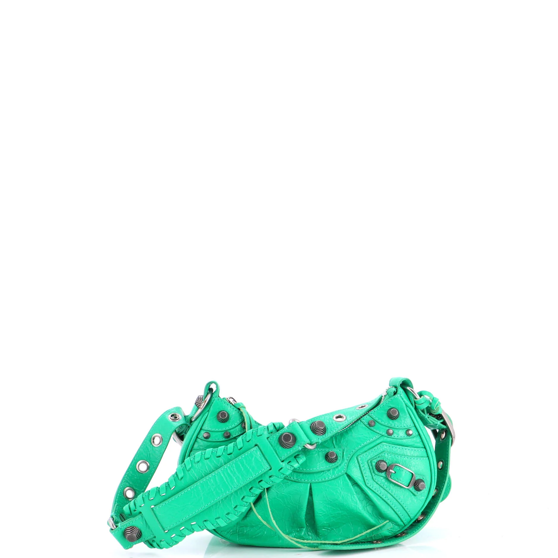 Le Cagole Giant Studs Shoulder Bag Leather XS - Image 2