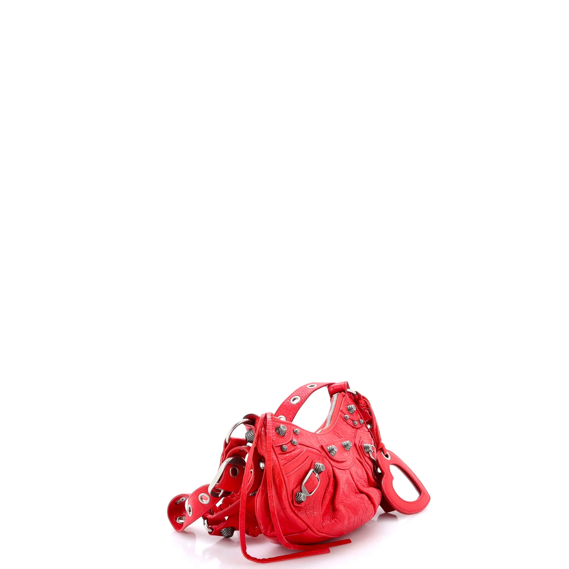 Le Cagole Giant Studs Shoulder Bag Leather XS - Image 3