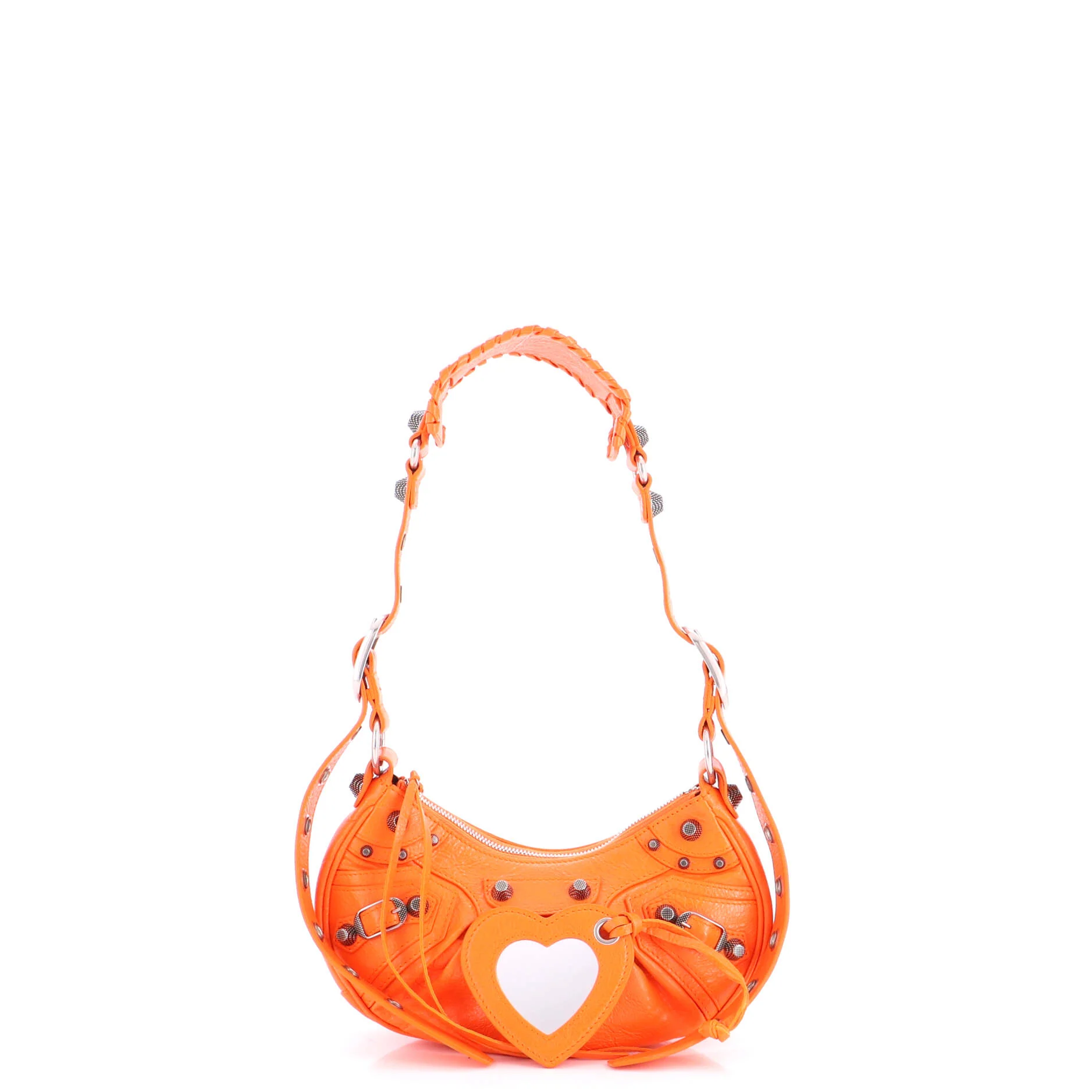 Le Cagole Giant Studs Shoulder Bag Leather XS - Image 2