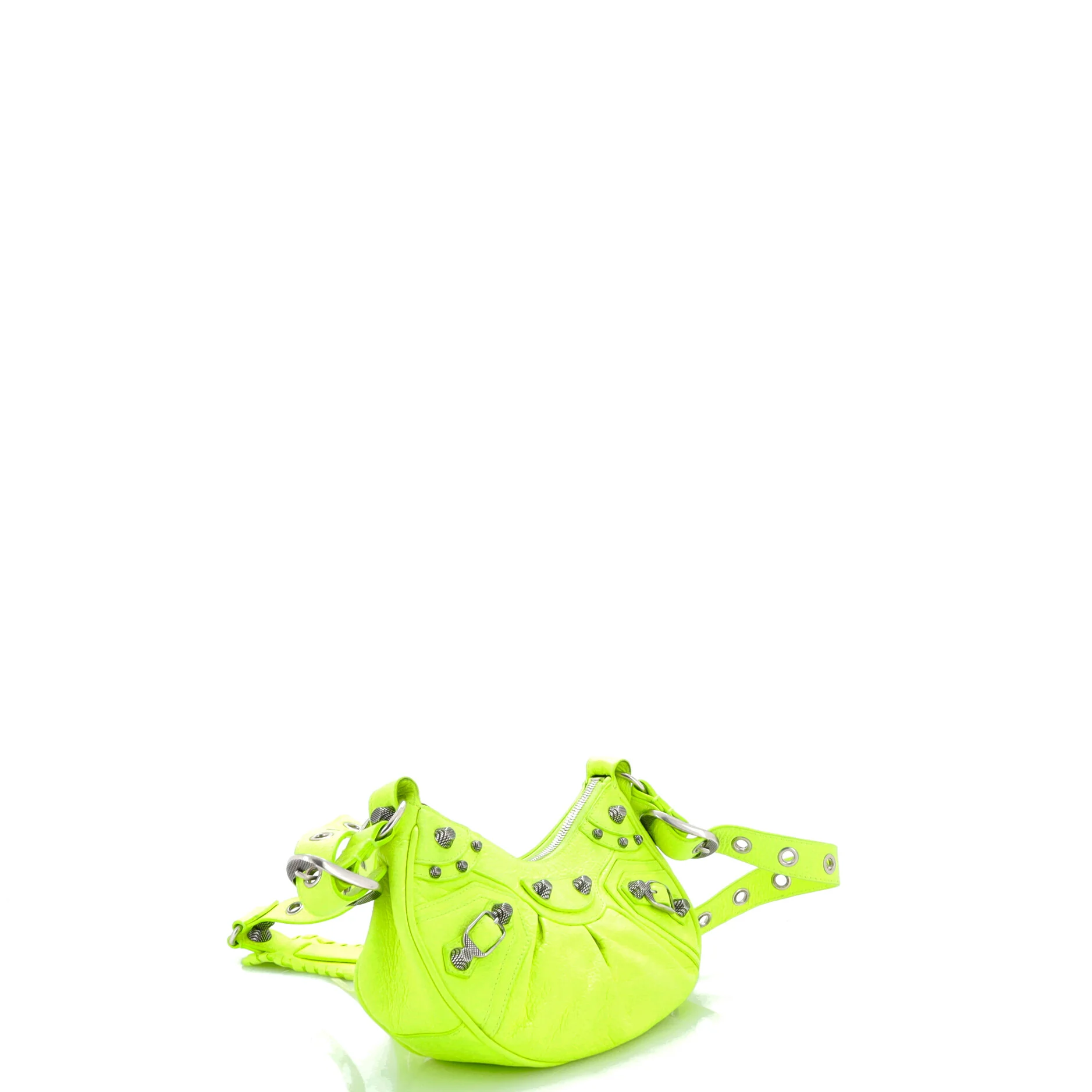 Le Cagole Giant Studs Shoulder Bag Leather XS - Image 2