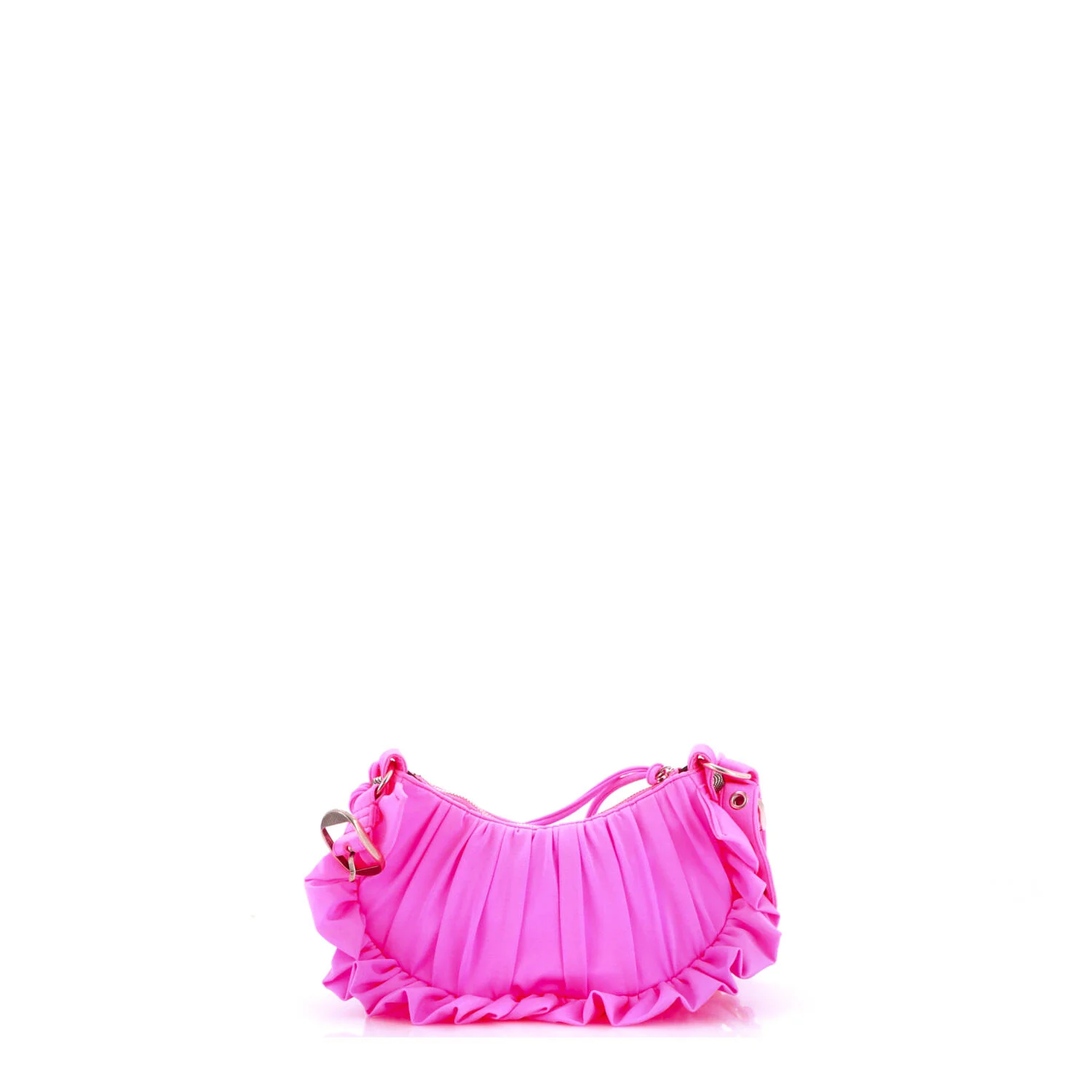 Le Cagole Giant Studs Shoulder Bag Ruffled Spandex XS - Image 3