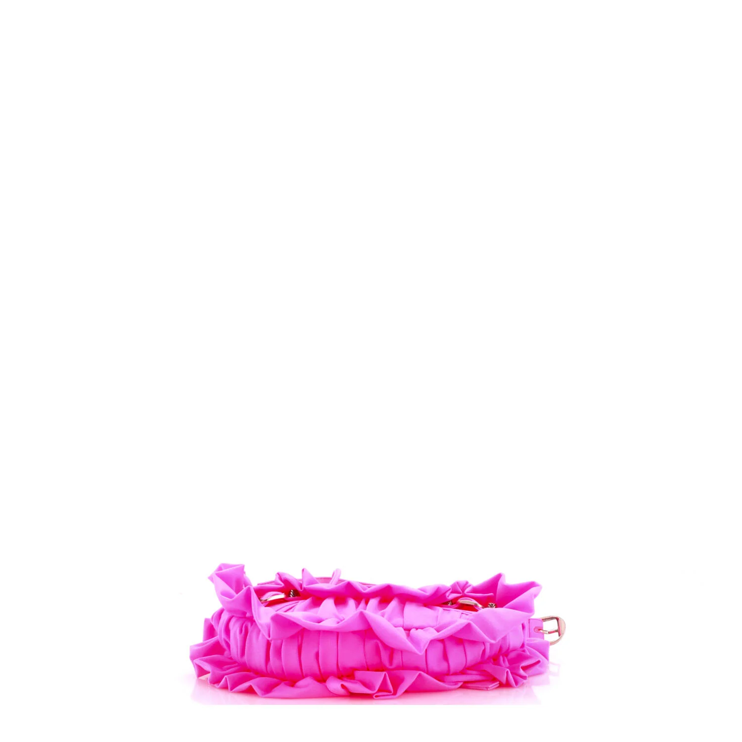Le Cagole Giant Studs Shoulder Bag Ruffled Spandex XS - Image 4