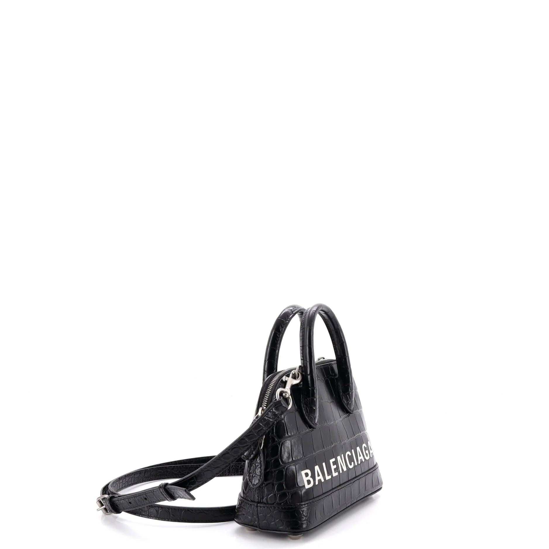 Logo Ville Bag Crocodile Embossed Leather XXS - Image 2