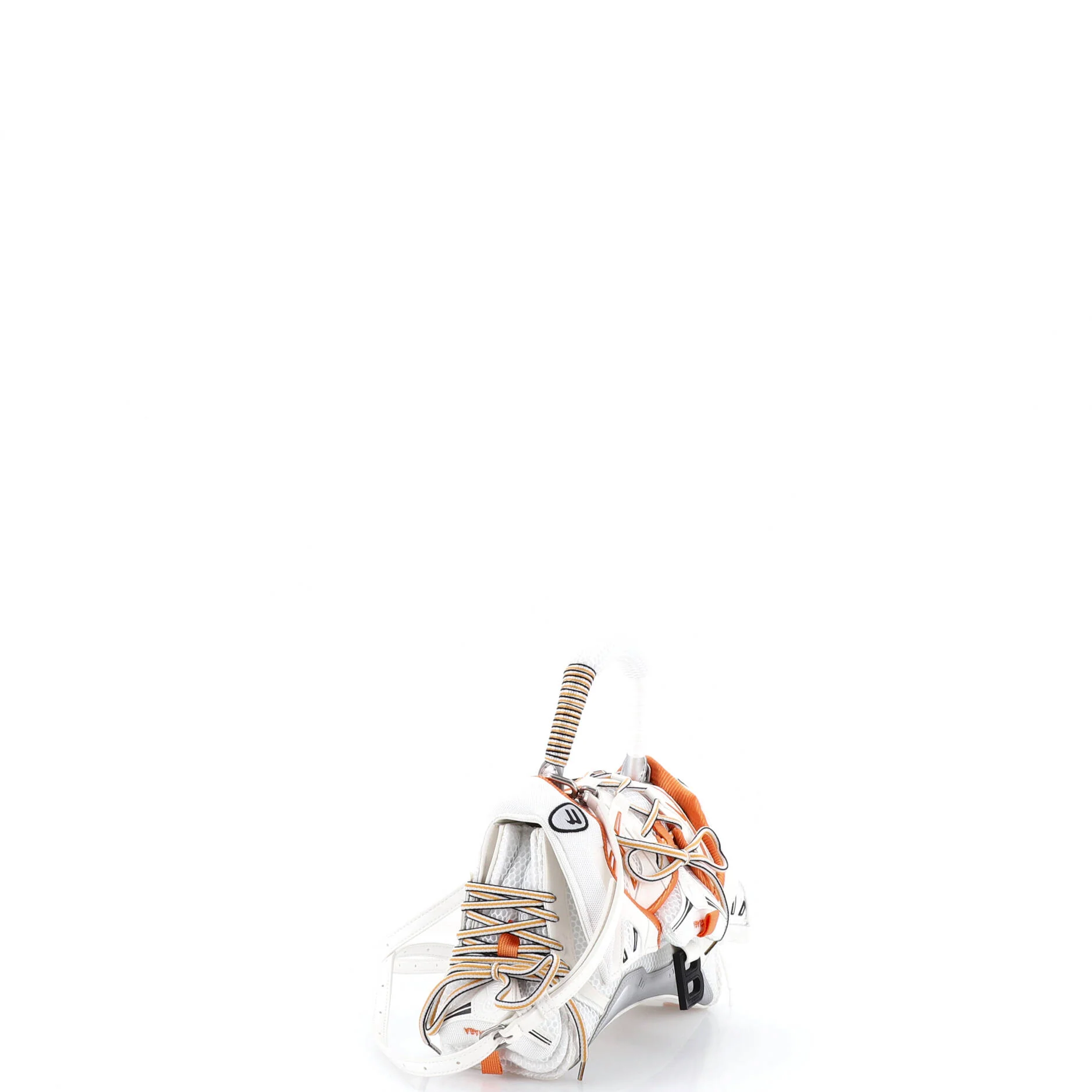 SneakerHead Top Handle Bag Mesh and Faux Leather Small - Image 2