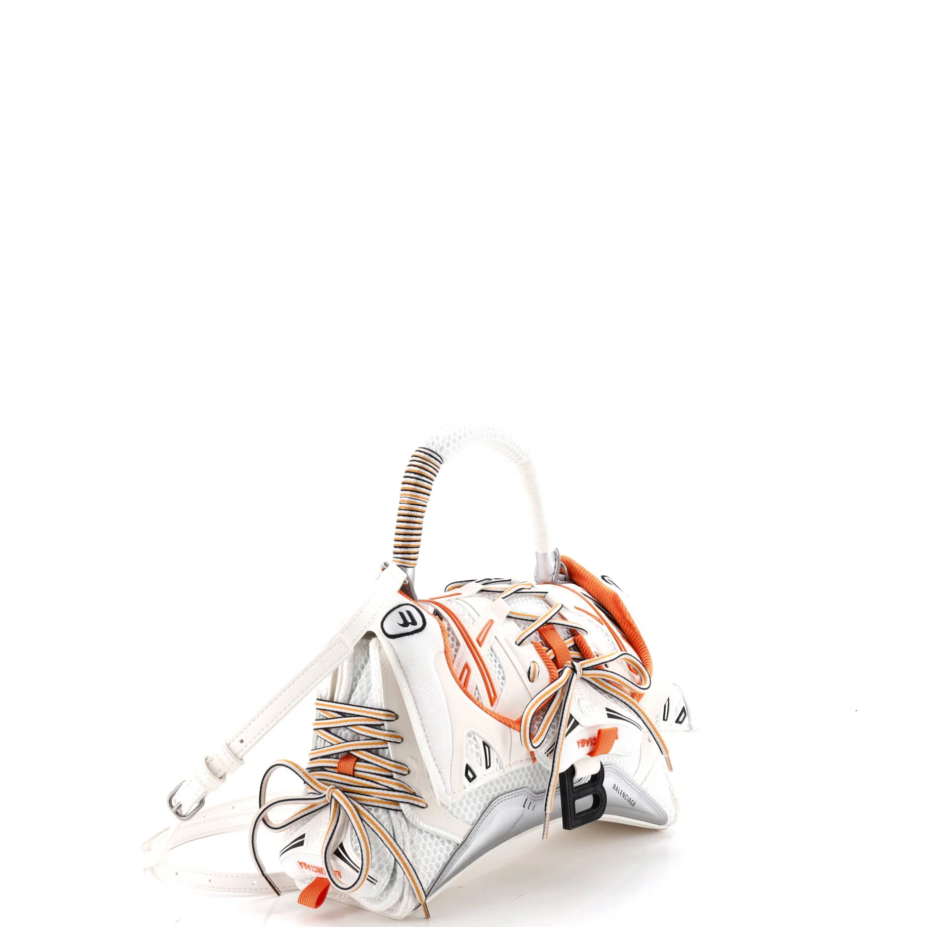 SneakerHead Top Handle Bag Mesh and Faux Leather Small - Image 2
