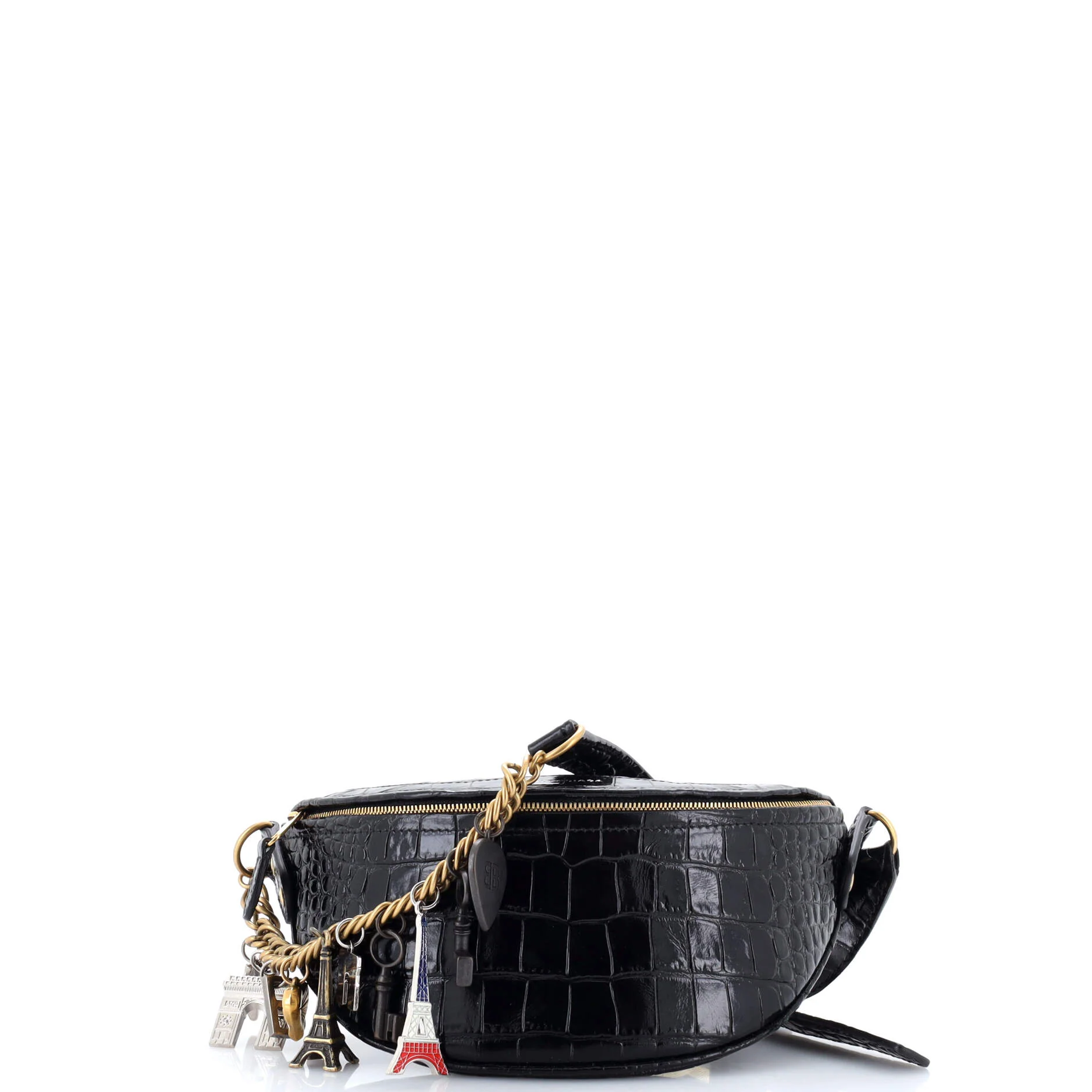 Souvenir Belt Bag Crocodile Embossed Leather XXS