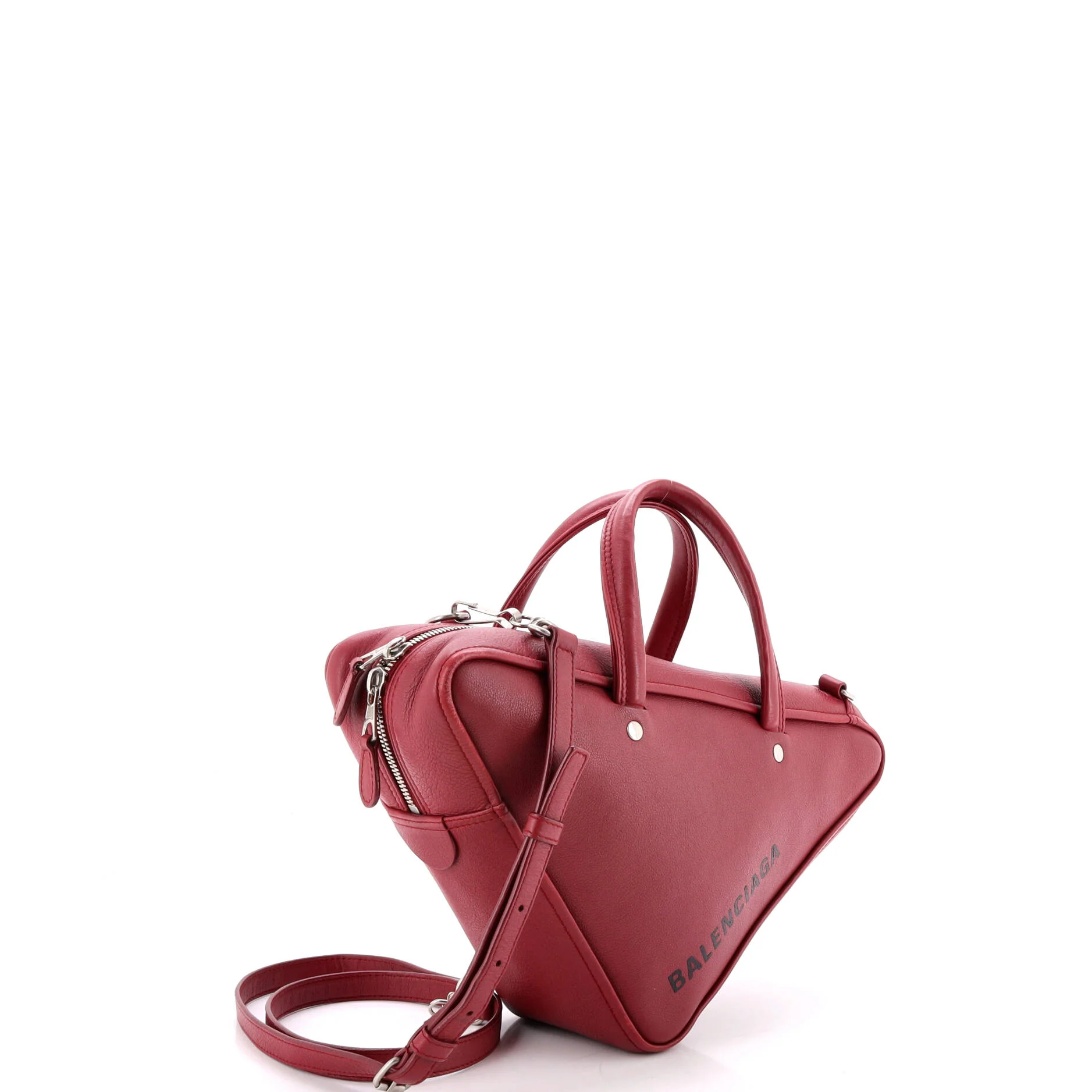 Triangle Duffle Bag Leather Small - Image 2