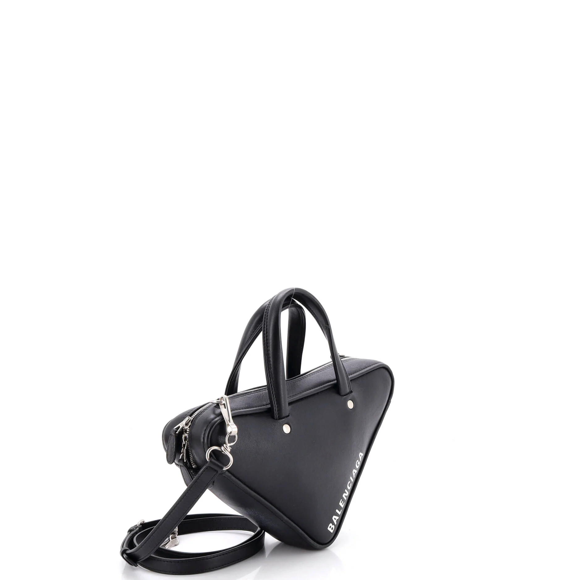 Triangle Duffle Bag Leather Small - Image 2