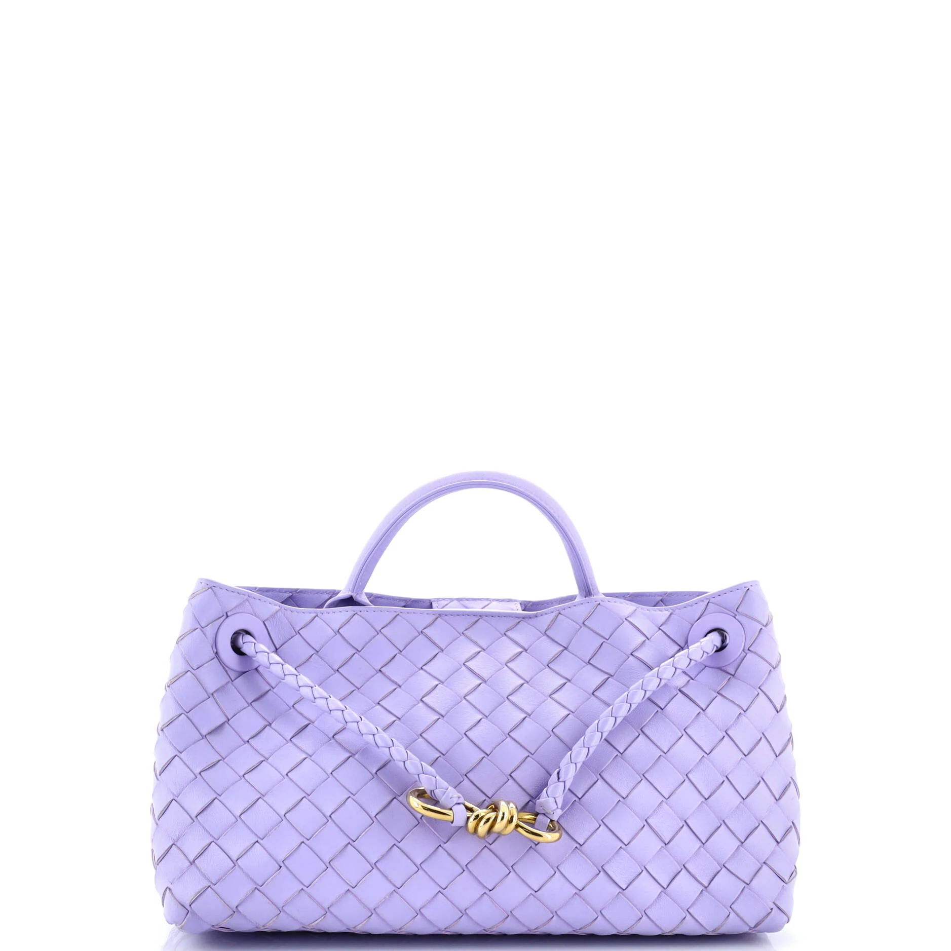 Andiamo East West Top Handle Bag Intrecciato Nappa Small