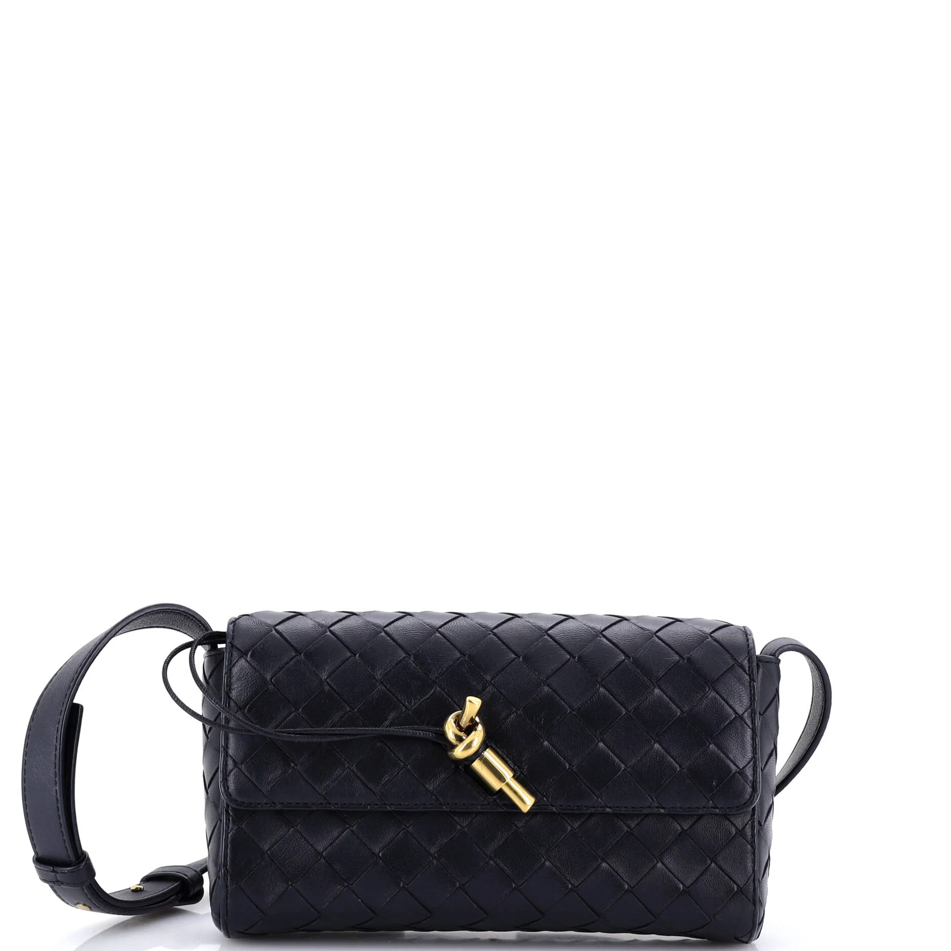 Andiamo Shoulder Bag Intrecciato Leather
