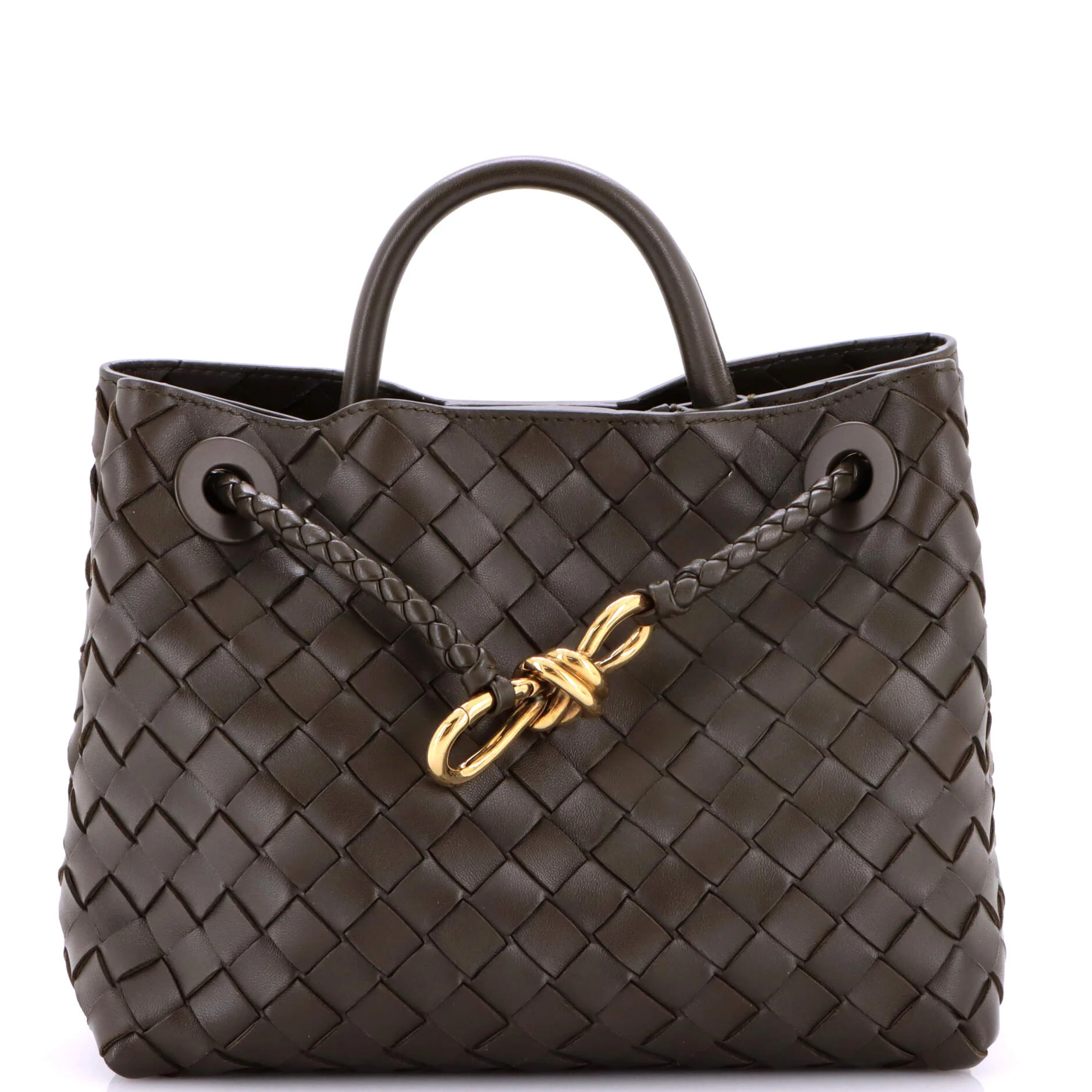 Andiamo Top Handle Bag Intrecciato Nappa Small