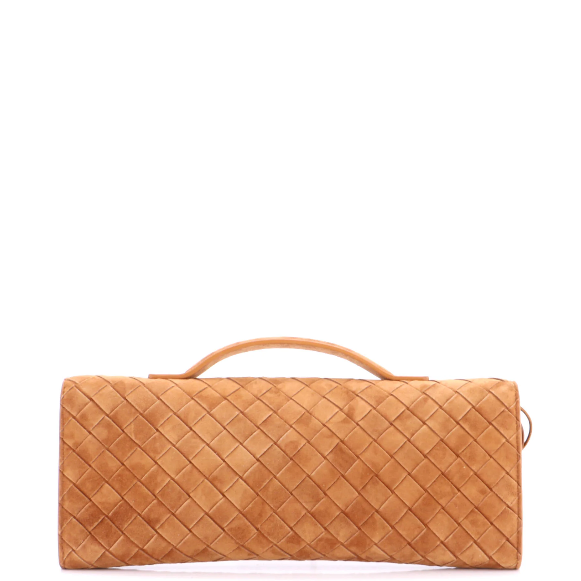 Andiamo Top Handle Clutch Intrecciato Suede Long - Image 3