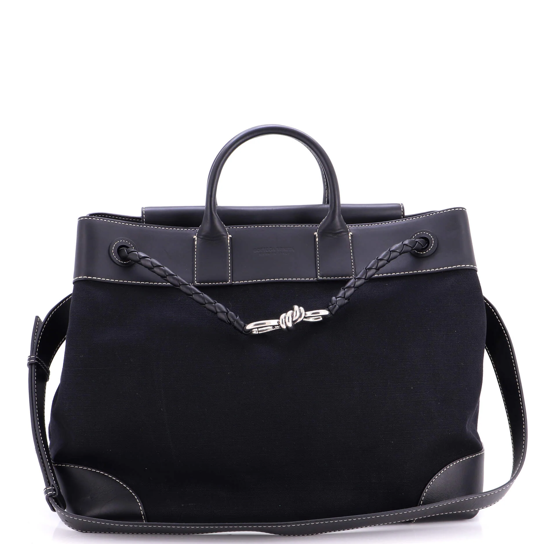 Andiamo Voyager Bag Canvas and Leather Large