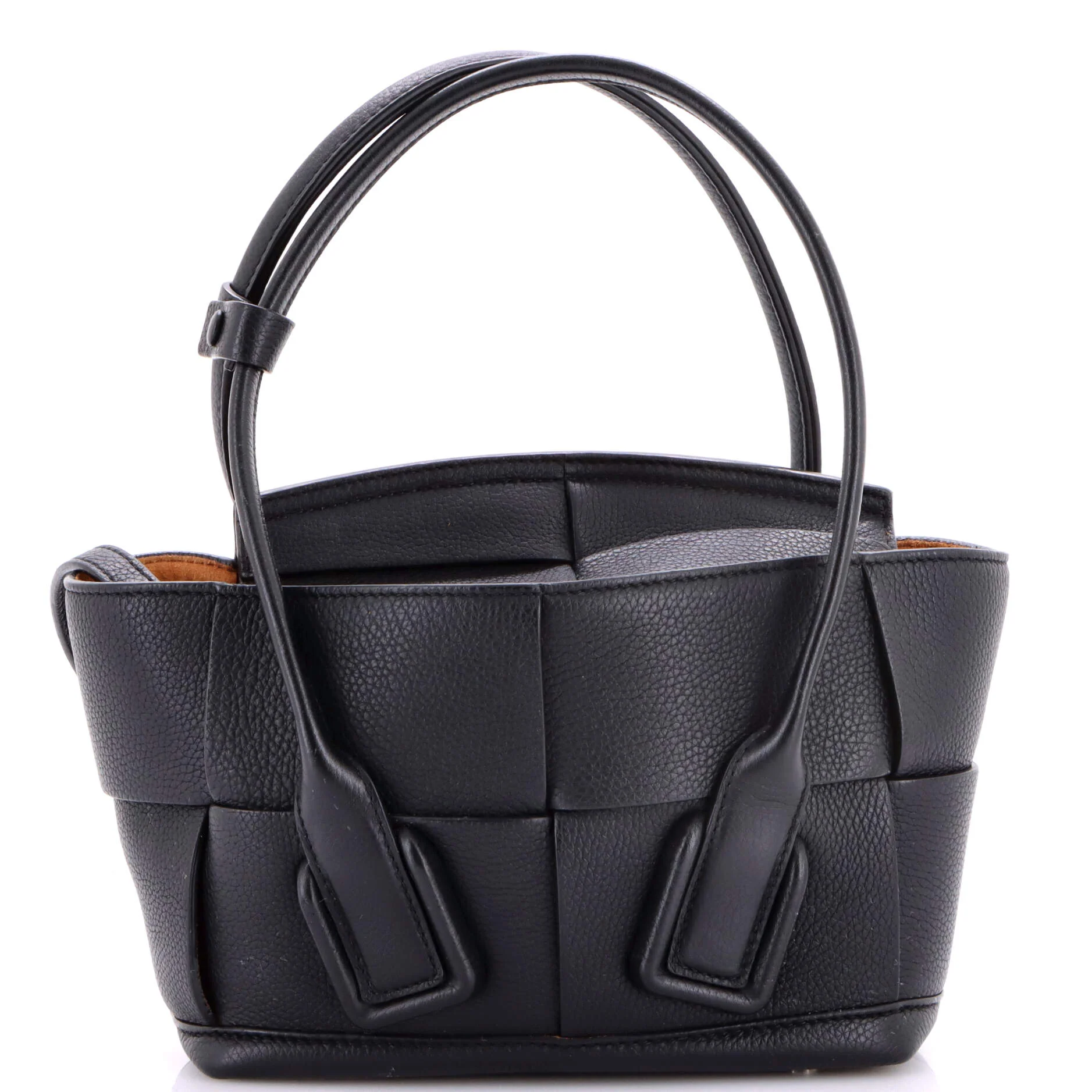Arco Bag Maxi Intrecciato Leather Small