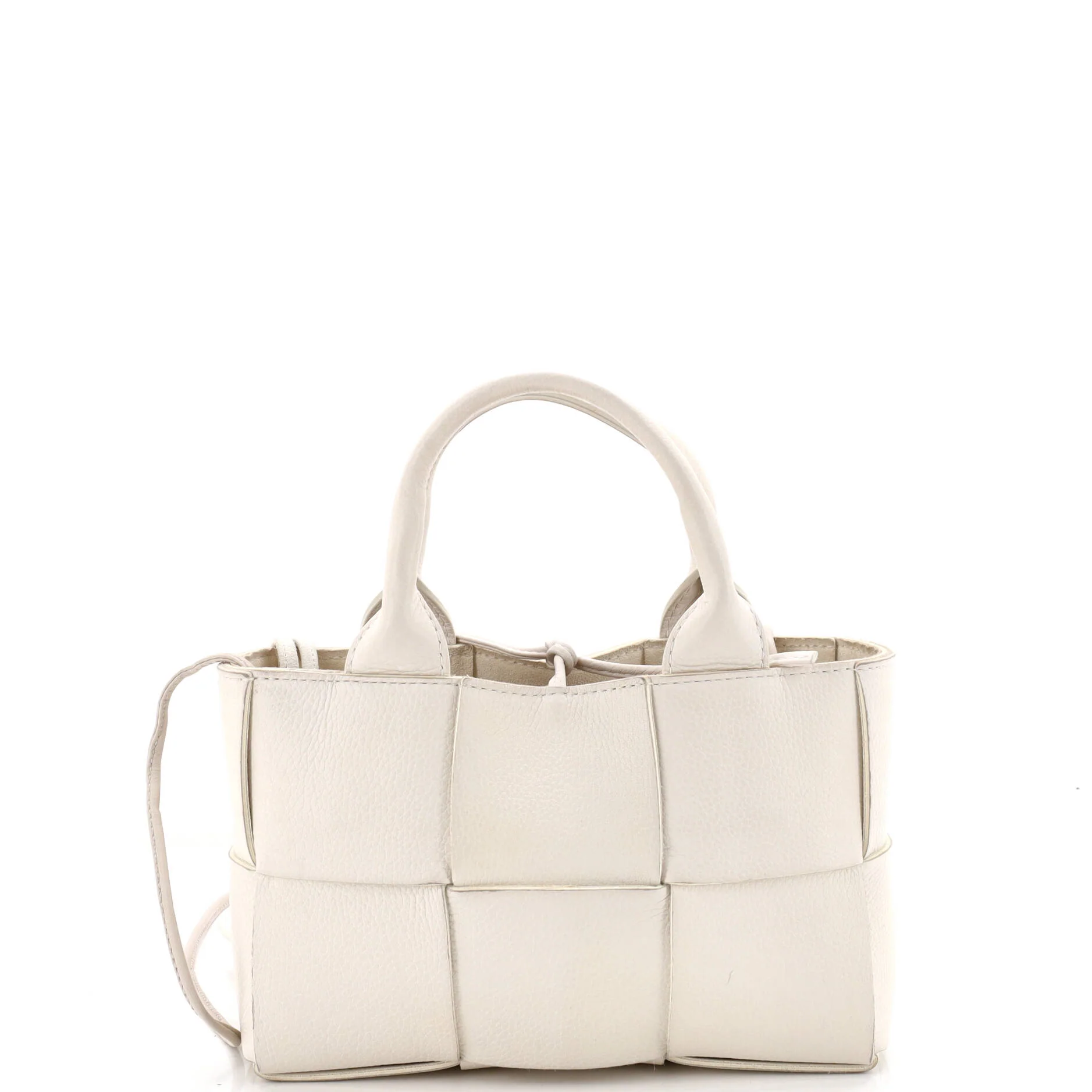 Arco Tote Maxi Intrecciato Leather Candy