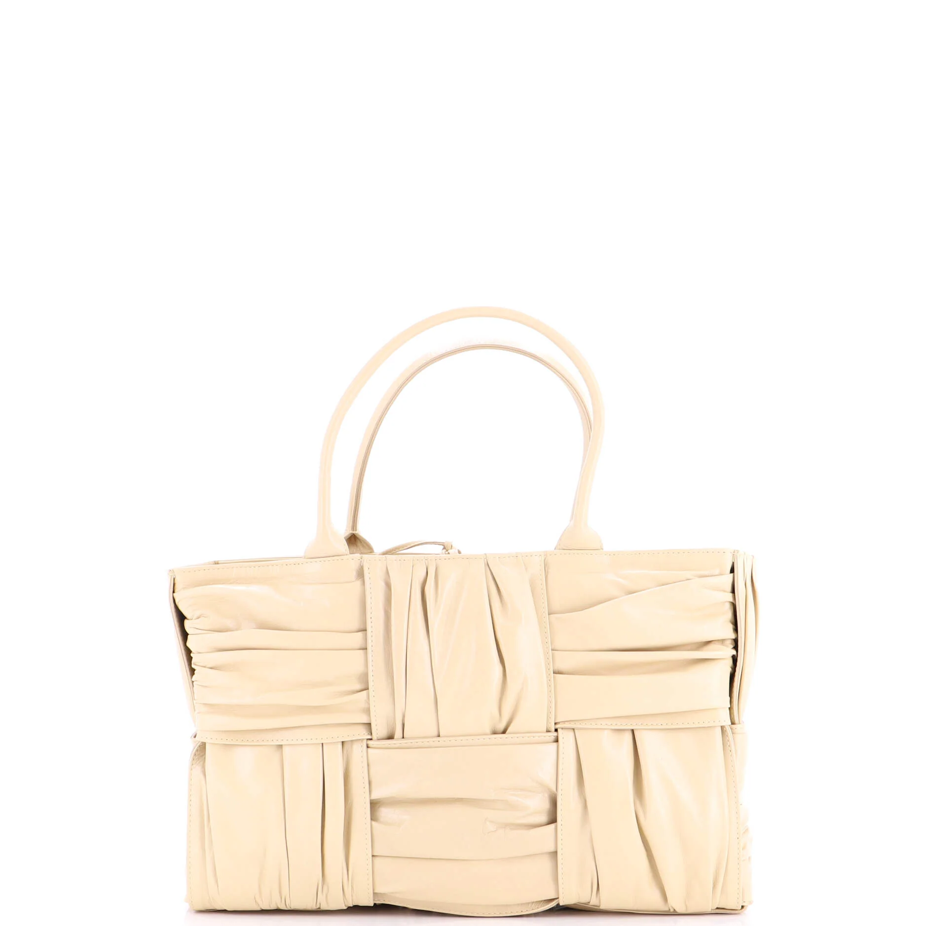 Arco Tote Maxi Intrecciato Plisse Leather Medium - Image 4