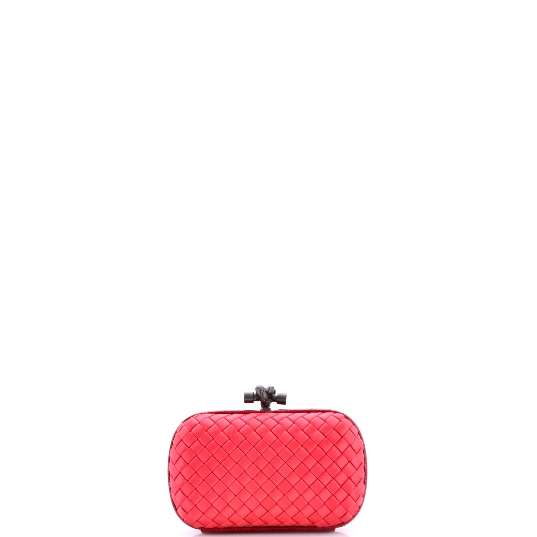 Box Knot Clutch Intrecciato Satin Small - Image 3