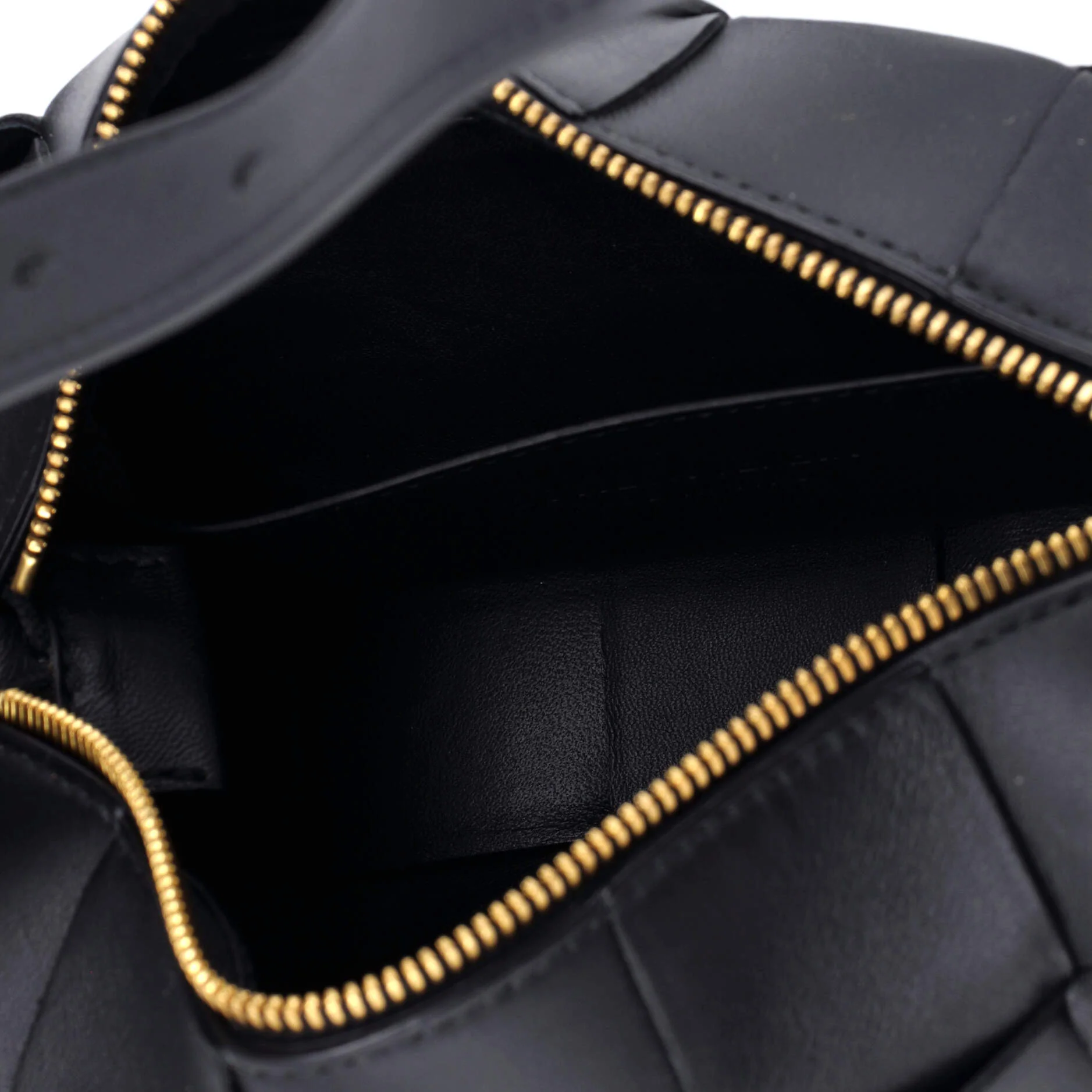 Brick Cassette Shoulder Bag Maxi Intrecciato Leather Small - Image 5
