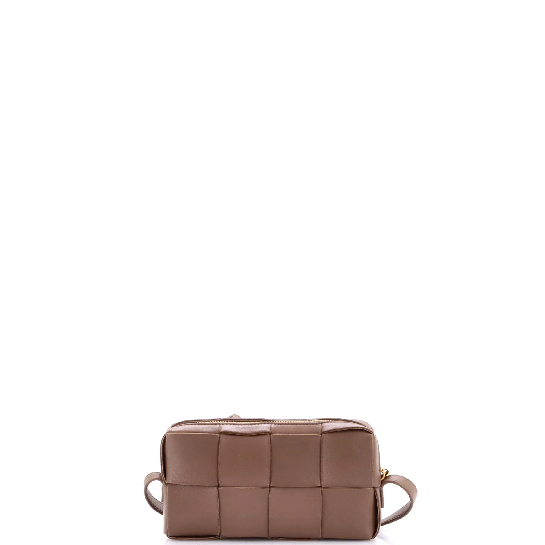 Brick Cassette Shoulder Bag Maxi Intrecciato Leather Small - Image 3