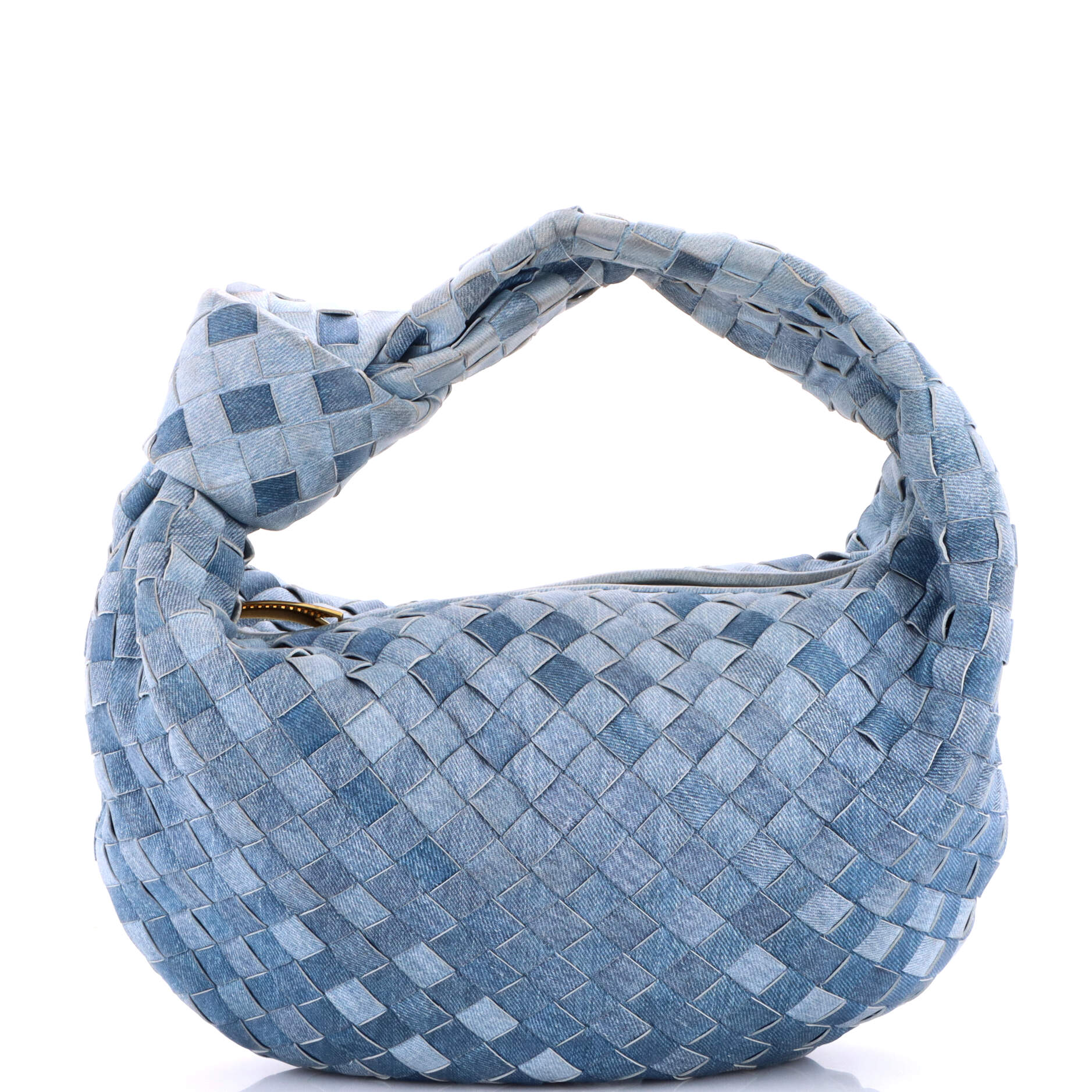 BV Jodie Hobo Intrecciato Denim Teen
