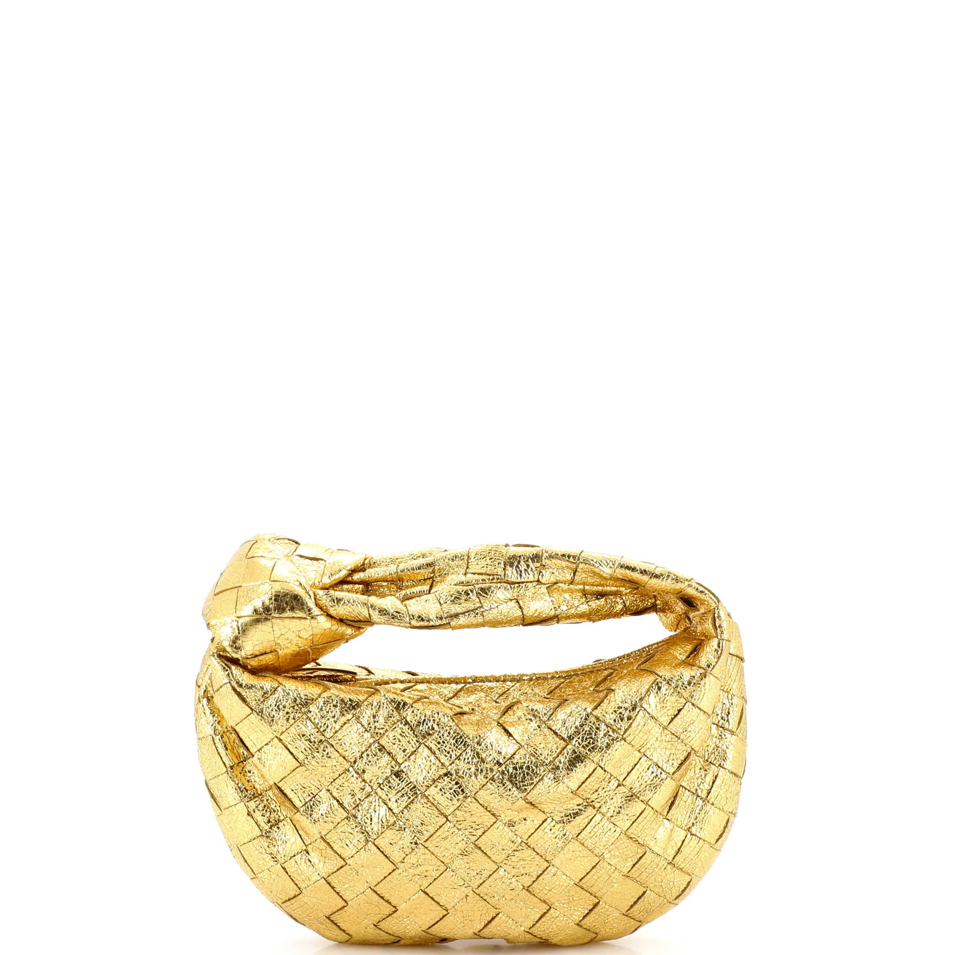 BV Jodie Hobo Metallic Intrecciato Nappa Mini