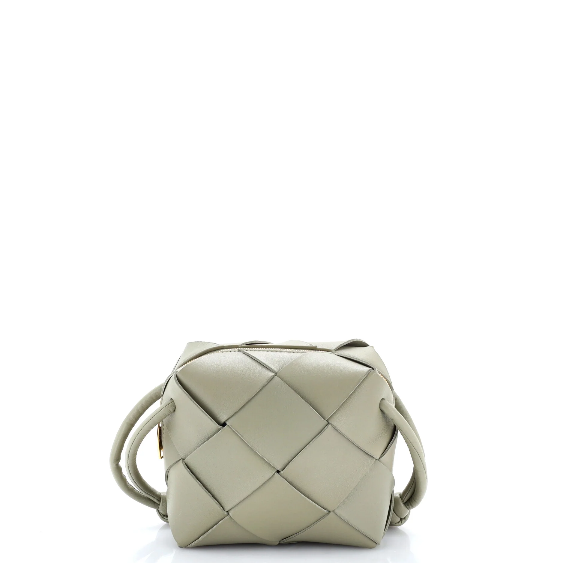 Cassette Camera Crossbody Bag Maxi Intrecciato Leather Mini