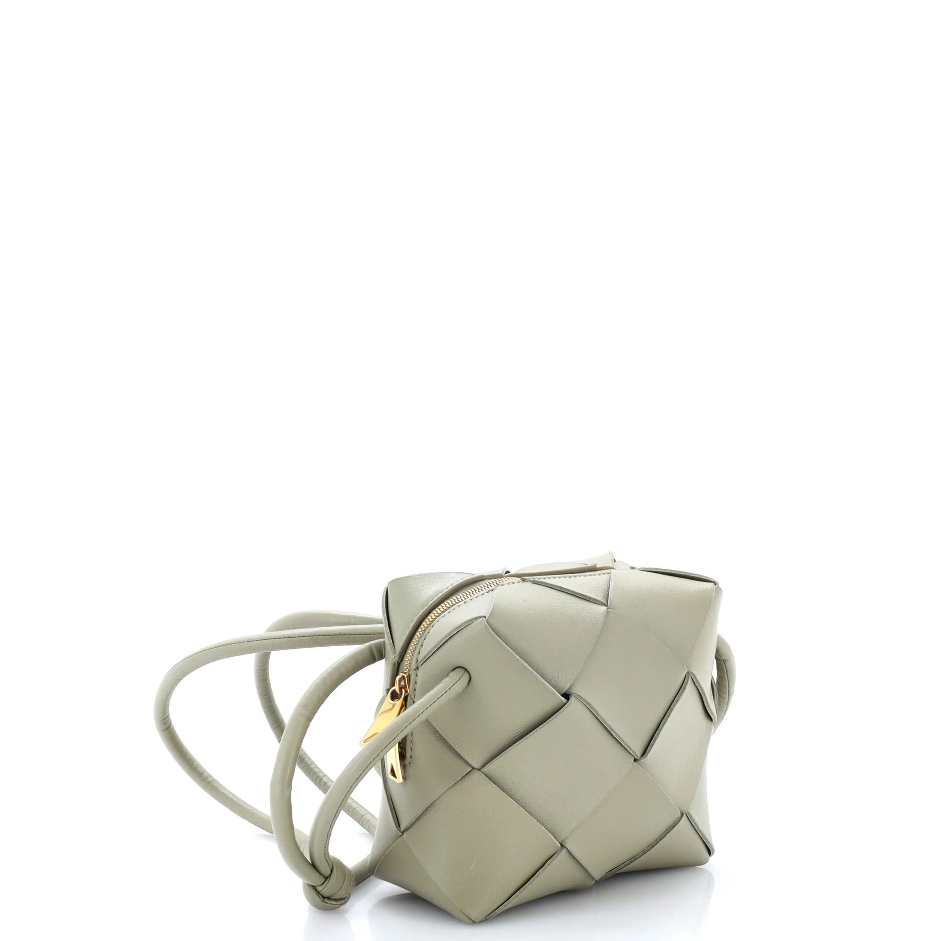 Cassette Camera Crossbody Bag Maxi Intrecciato Leather Mini - Image 2